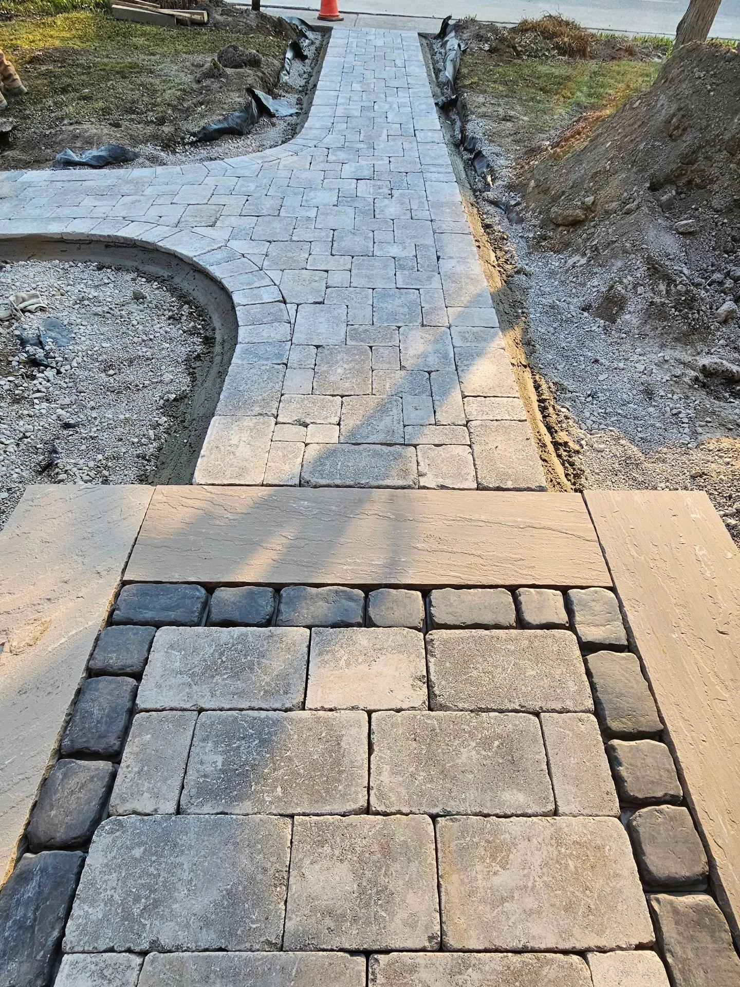 Back in the full swing of things!

We had already completed this clients driveway alittle over a year and half ago and planned to complete this in the fall of 25'. Time and weather got the best of us, and we had to postpone until spring. However, onc