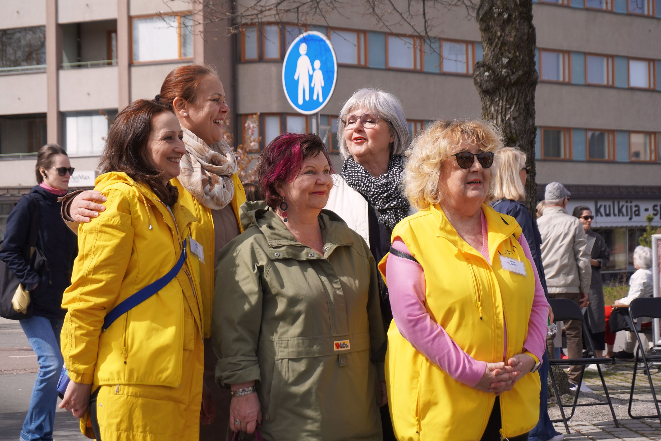 Organisers from the city of Lahti gathering together during the celebration.