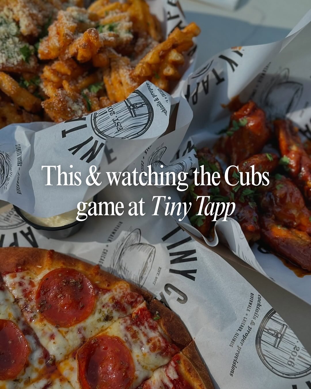 Hey Chicago 👋 We&rsquo;ll have the Cubs game on tonight so you can keep an eye on the score and the Riverwalk views.  GO CUBS GO! 🐻⚾️