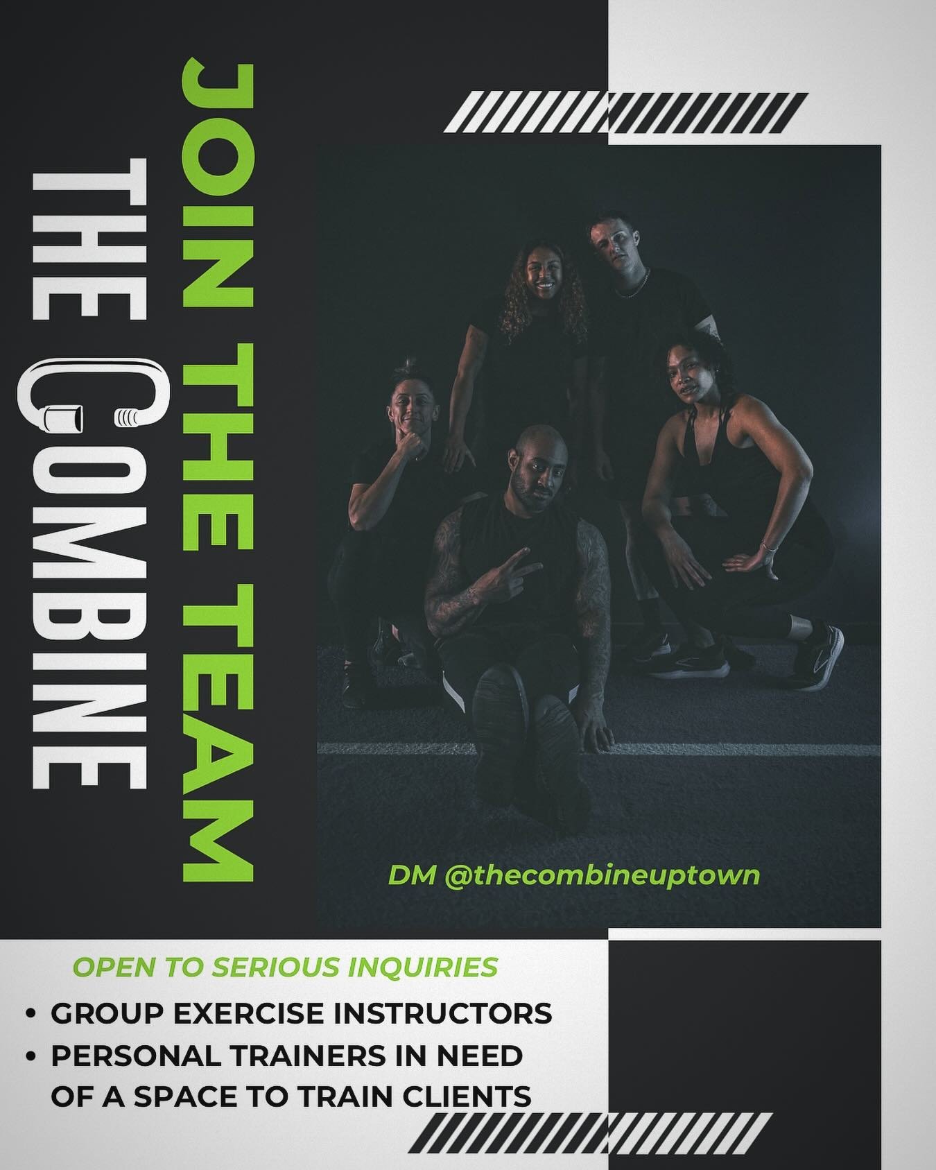 ⏱️Are you a certified Group Exercise Instructor interested in coaching a fit community with motivated members?! 

🏋️&zwj;♀️Are you a certified Personal Trainer looking for a space to train your clients? 

⌚️Are you an individual who wants to have a 