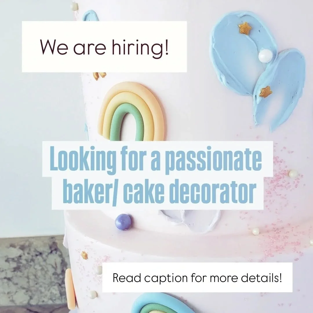 We are looking for a skilled baker and decorator that has the following:

- At least 2 years experience in both baking and decorating
- Full availability and flexible schedule
- Integrity/good work ethic
- Friendliness/ positive attitude 
- Efficient