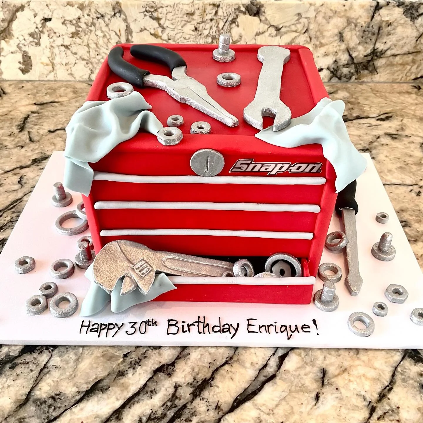 Make sure to give them a cake that they will love 😆🧰👨&zwj;🔧