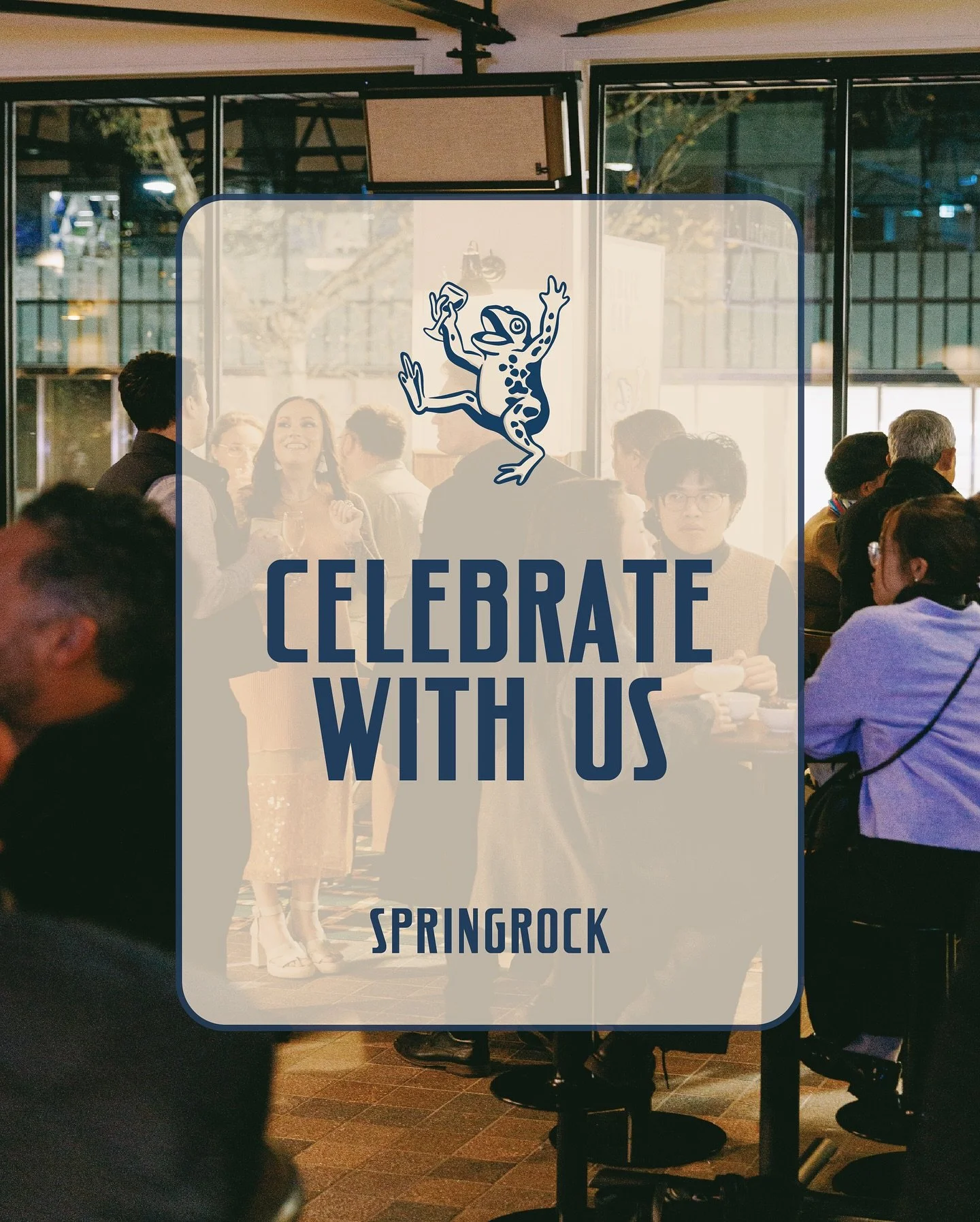 Got big plans? From birthdays, work events, or just an excuse to get the crew together, we&rsquo;ve got the space, the drinks and the good vibes to make it one to remember. 

Enquire to host your function at Springrock via our website.