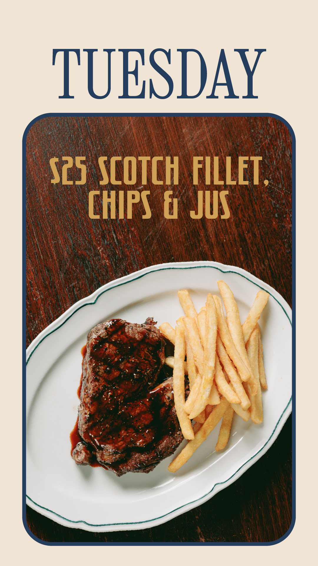 Springrock Tuesday - $25 steak night