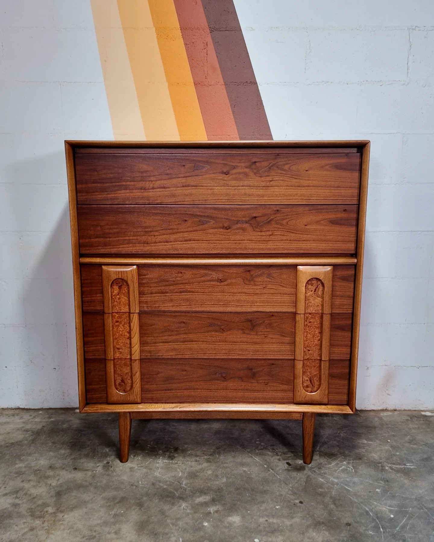 Lane &ldquo;Summit&rdquo; Highboy Dresser [$895]
.
Dimensions: 47&rdquo;H x 40&rdquo;W x 18&rdquo;D