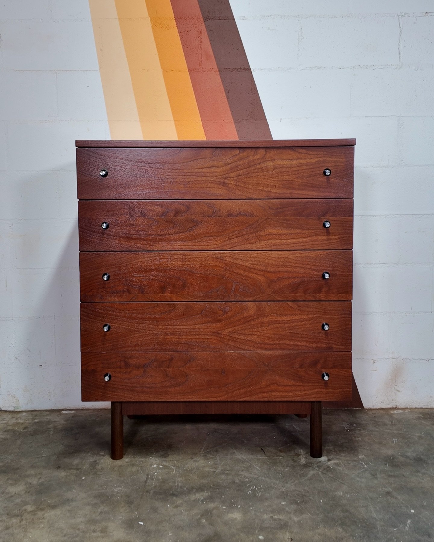 Stanley Highboy Dresser with Laminate Top [$555]
.
Dimensions: 43.25&rdquo;H x 36&rdquo;W x 18&rdquo;D