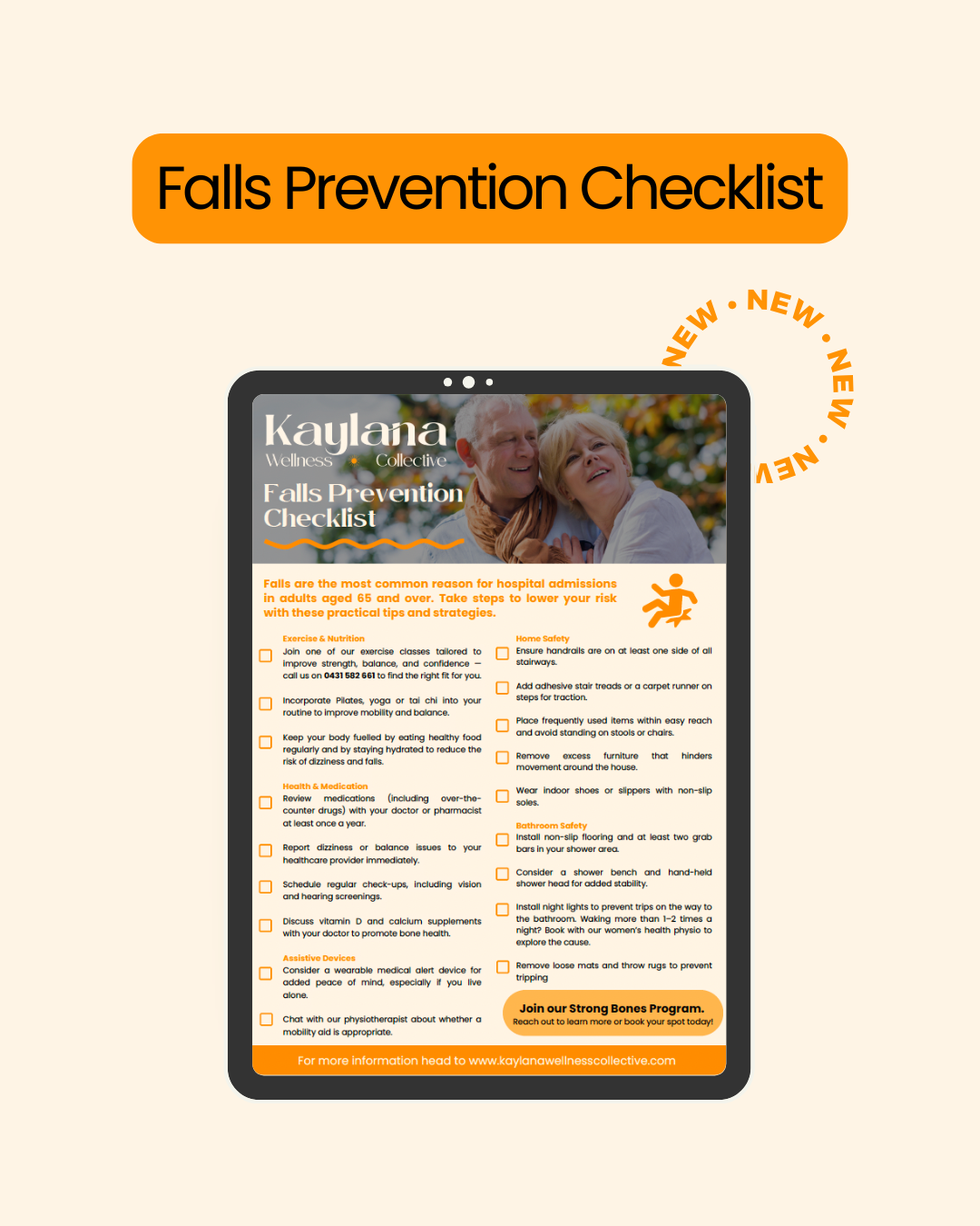 Falls Prevention Checklist