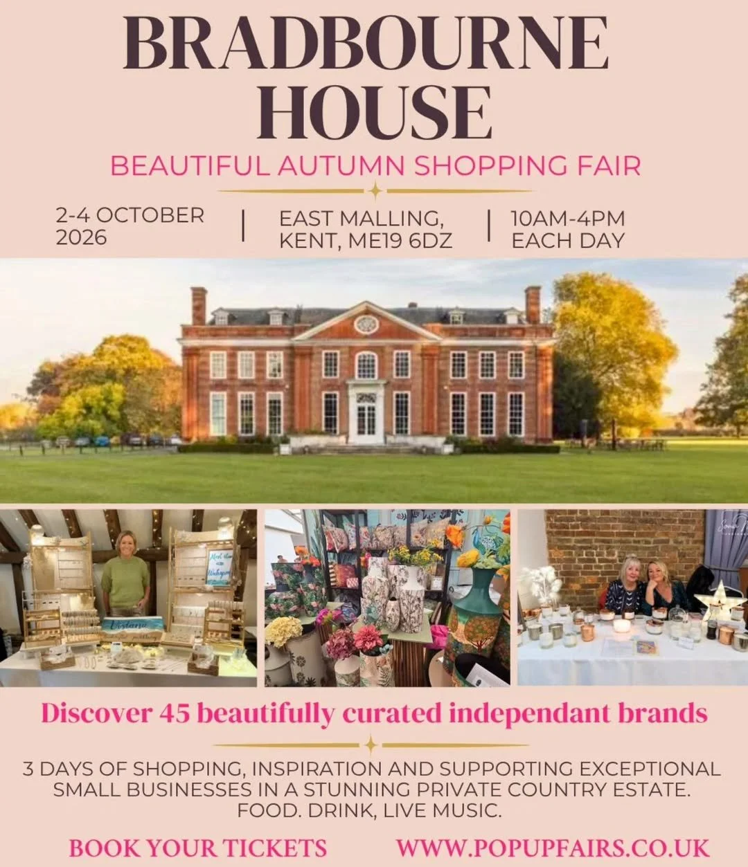 Bradbourne House Autumn Pop-Up Shopping Event