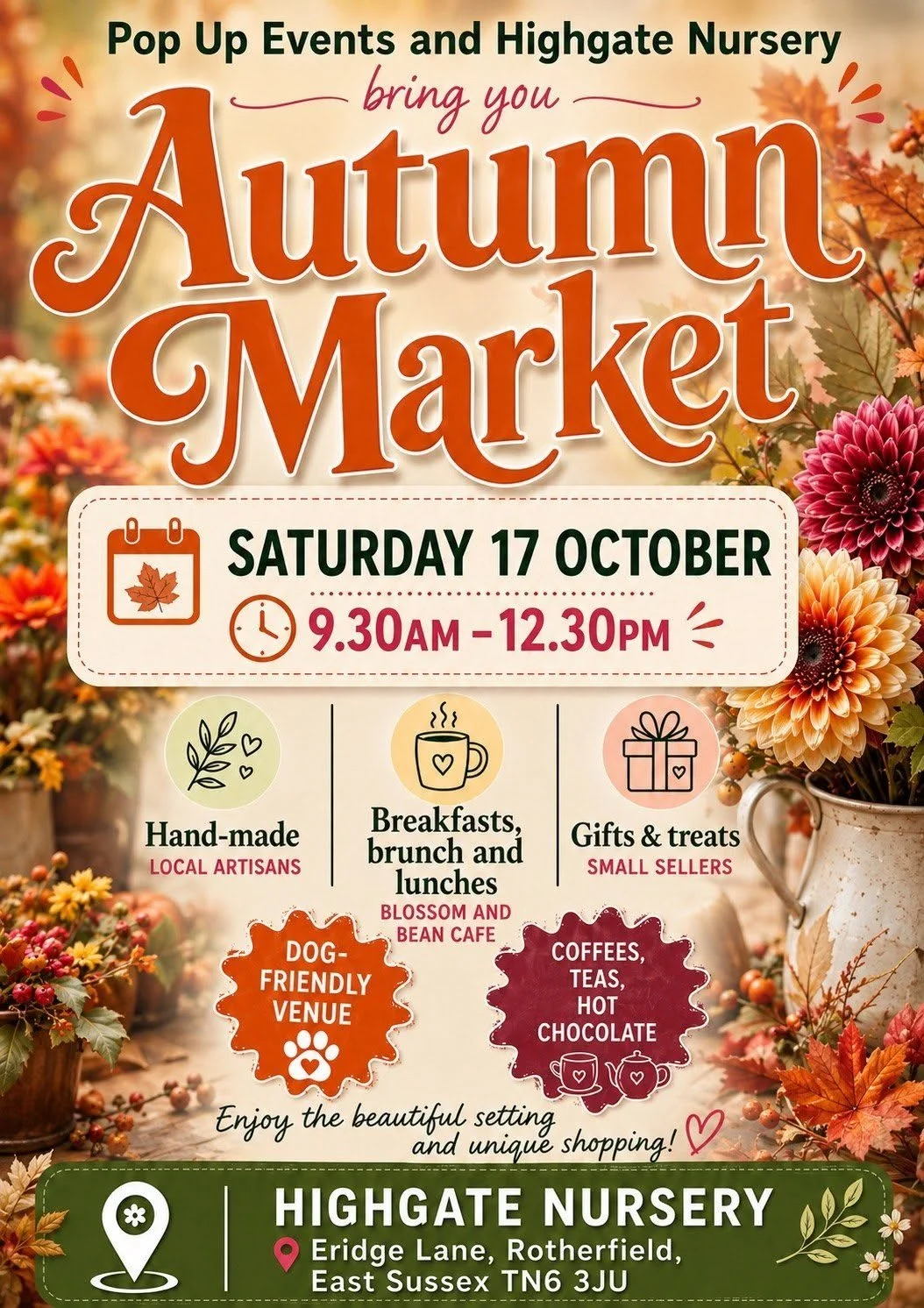 Pop-Up Markets Blossom & Bean