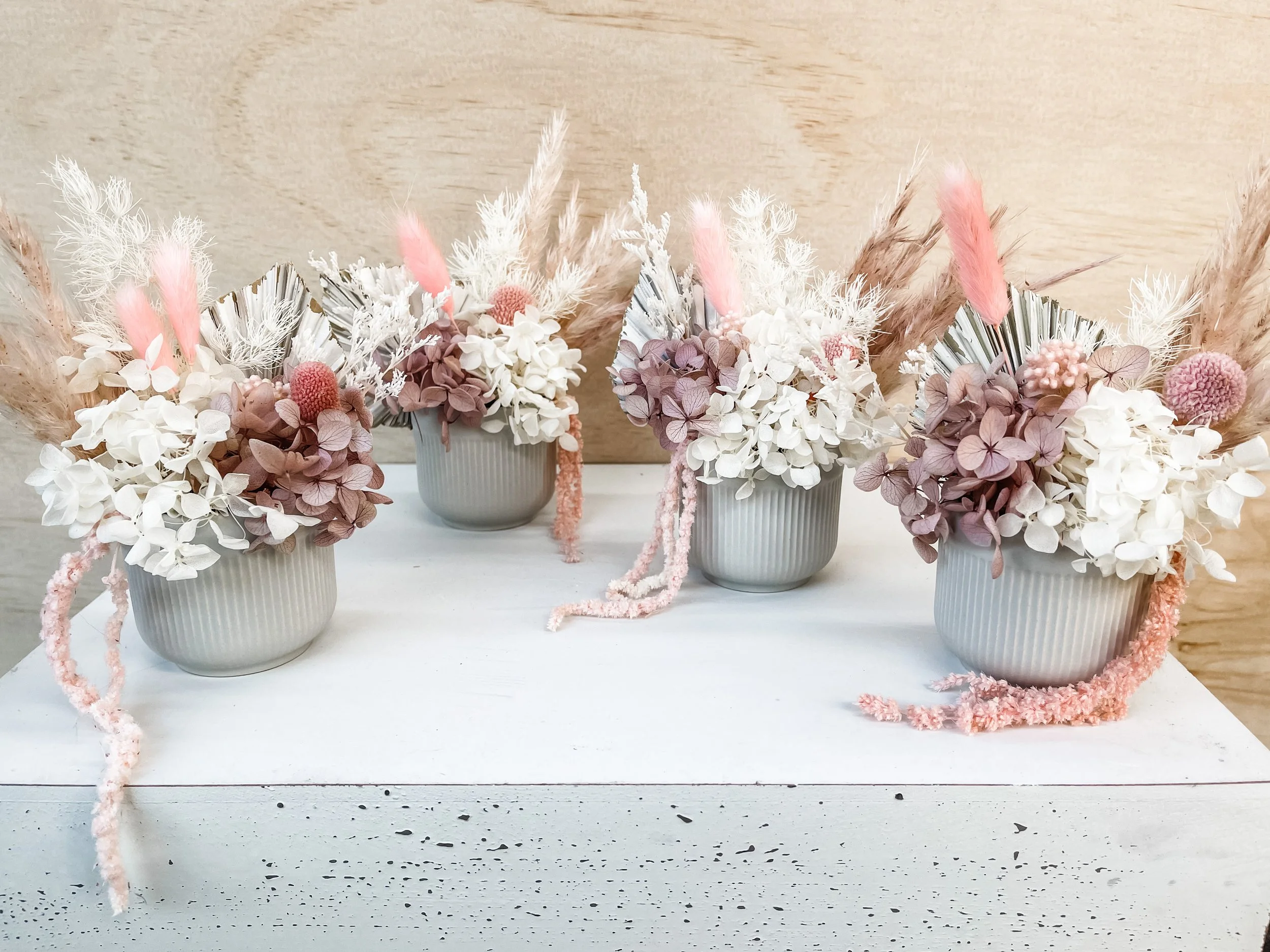 Mini dried arrangement DIY workshop