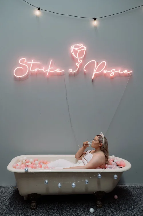 Bathtub photo op