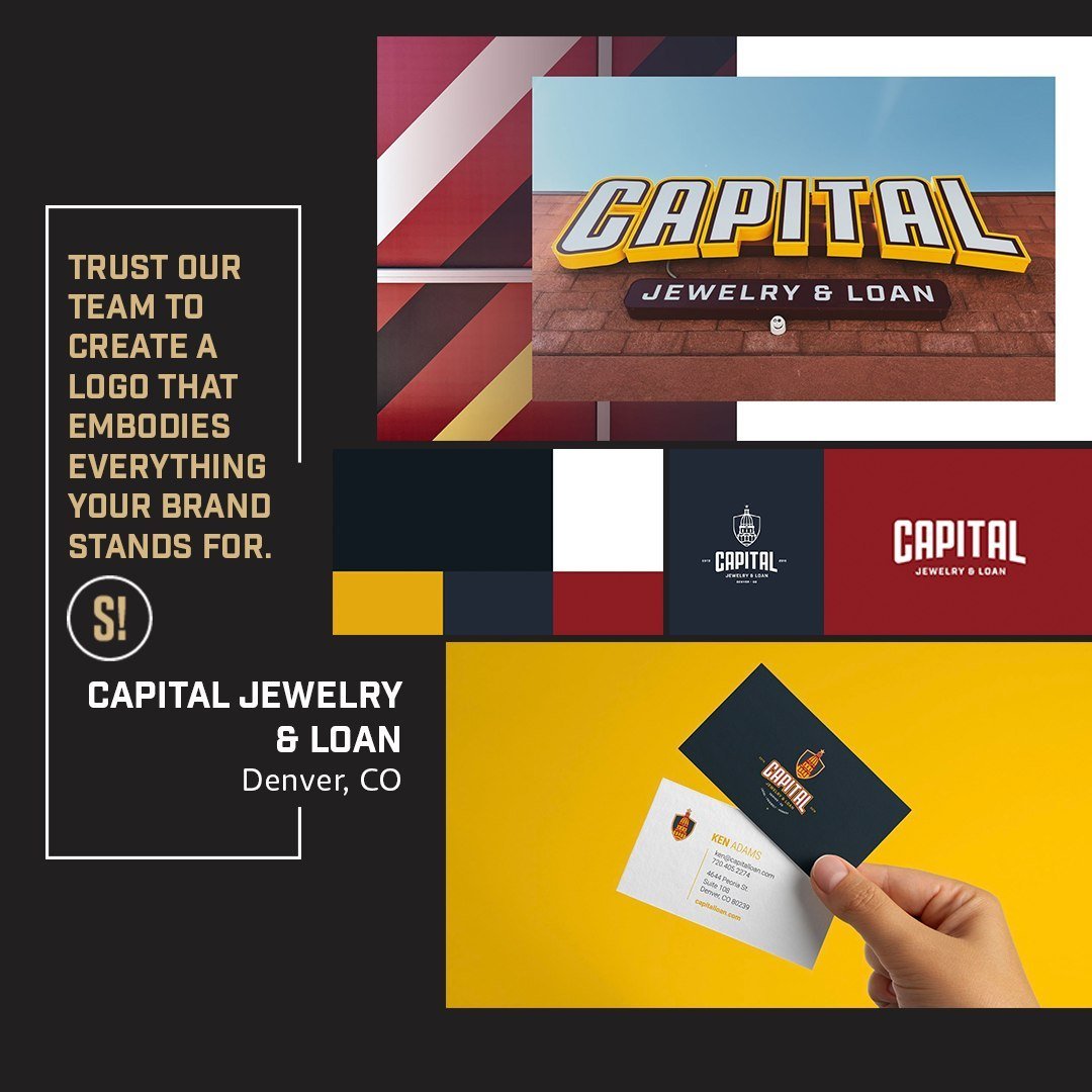 📷: Capital Jewelry &amp; Loan

We revamped their brand with a sporty twist, aligning with their vision for the new store. Our brand-building efforts have strengthened local loyalty and community pride, from eye-catching signage to stylish uniforms. 