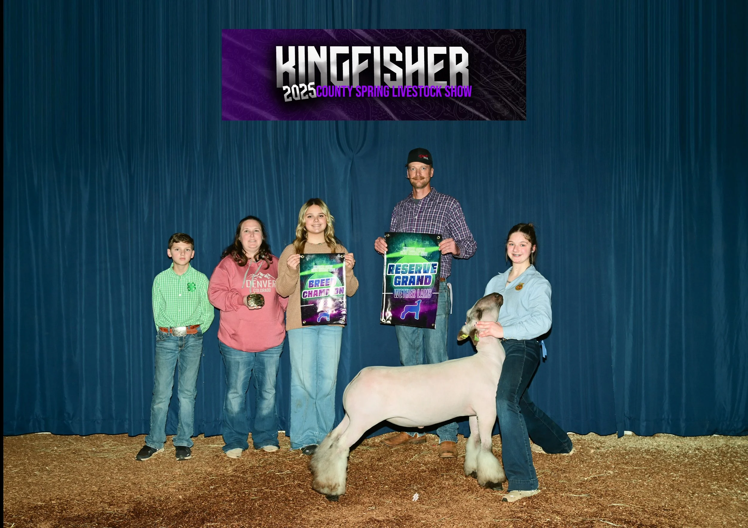 Reserve Grand Champion Wether Lamb - Kingfisher County Spring Livestock Show - Emerson Belt
