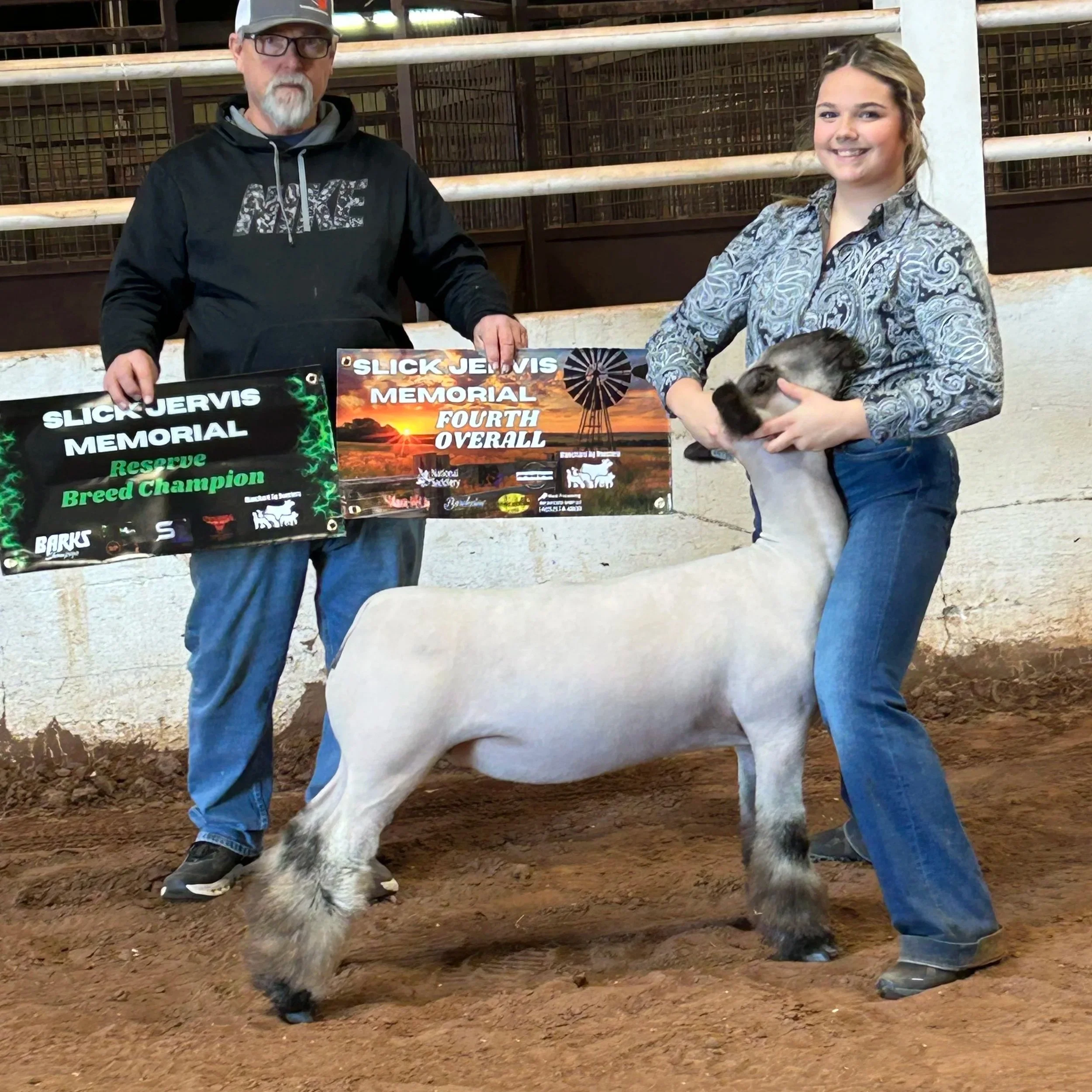 Reserve Champion Hampshire Ewe and 4th Overall - Slick Jervis Memorial -  Maddison Wynd