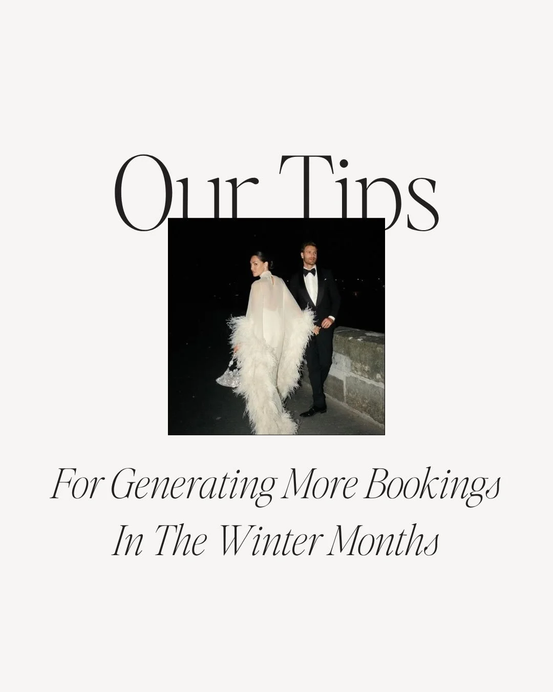 Winter might be the quietest wedding season  but for wedding businesses, it&rsquo;s one of the most powerful times to create momentum. ❄️

The slower pace gives space for creativity, storytelling, and connection. It&rsquo;s the perfect moment to refr