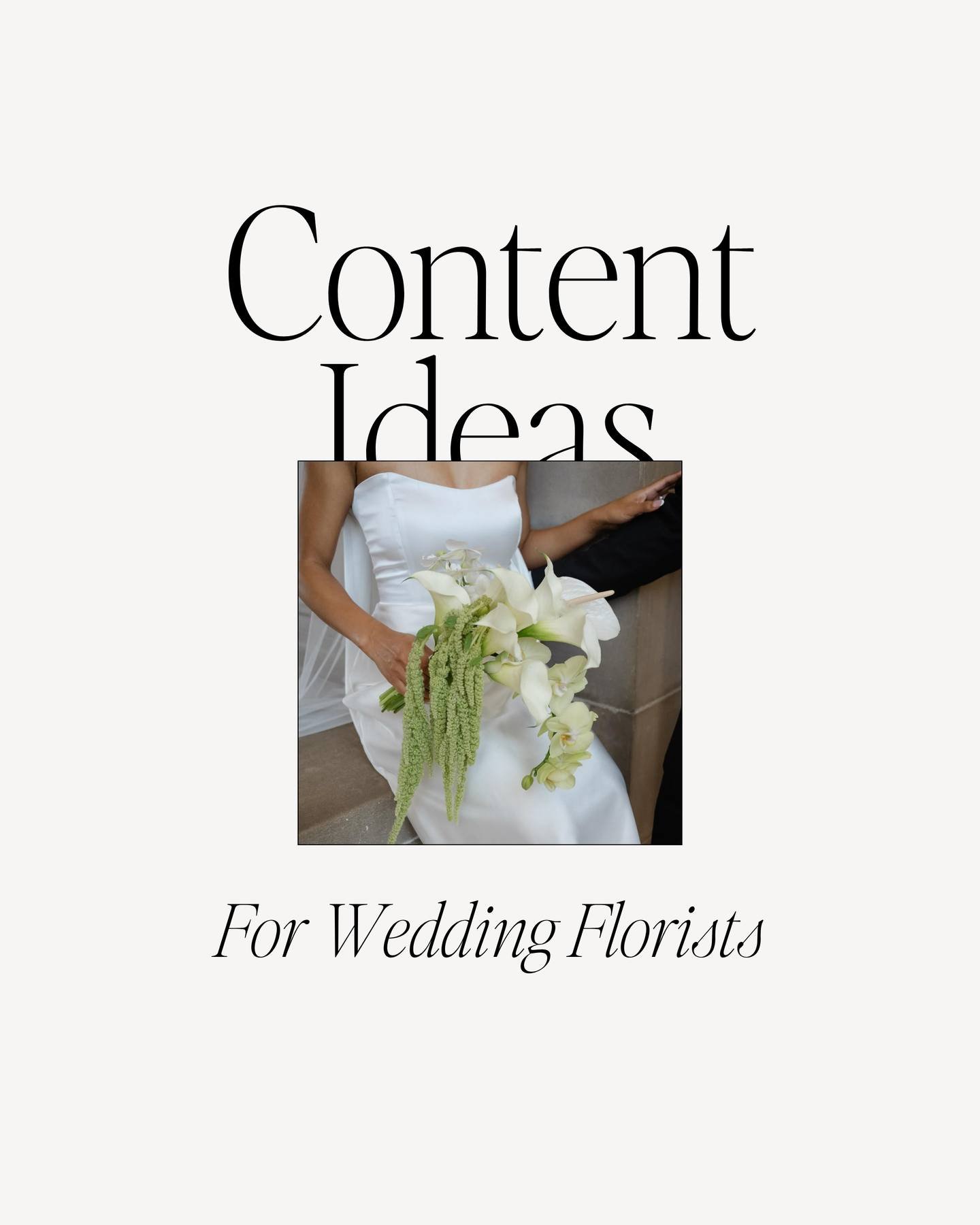 If you&rsquo;re a floral designer feeling stuck on what to post next, this is for you. 🌸

Social media has changed the way couples fall in love with florals. It&rsquo;s no longer just about showing the bouquet. It&rsquo;s about showing the process, 