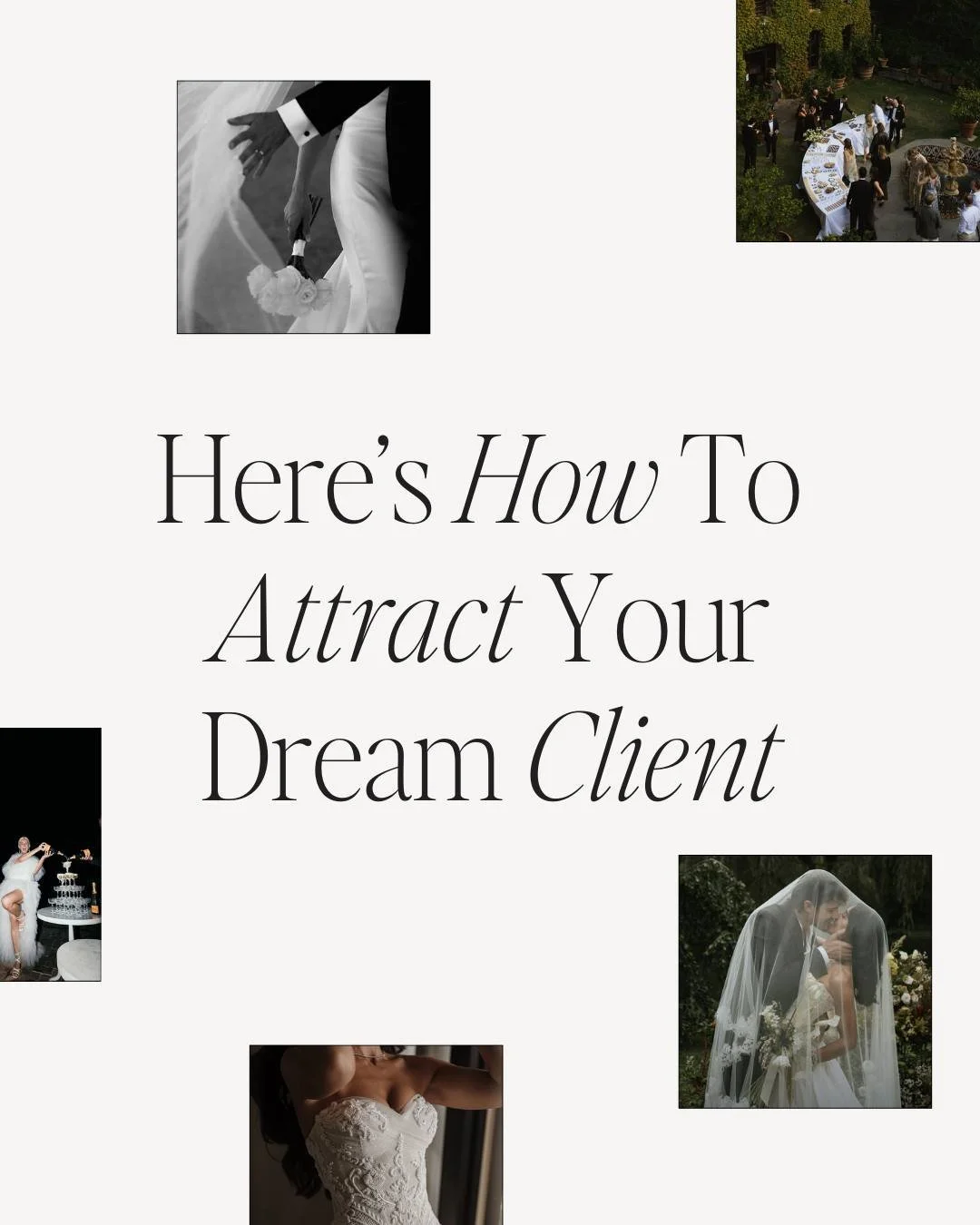 Attracting your dream clients isn&rsquo;t about posting more, it Is about being intentional.

When your marketing is built firstly on strategy, optimised by reviewing the analytics, and supported by systems that work behind the scenes, you stop chasi