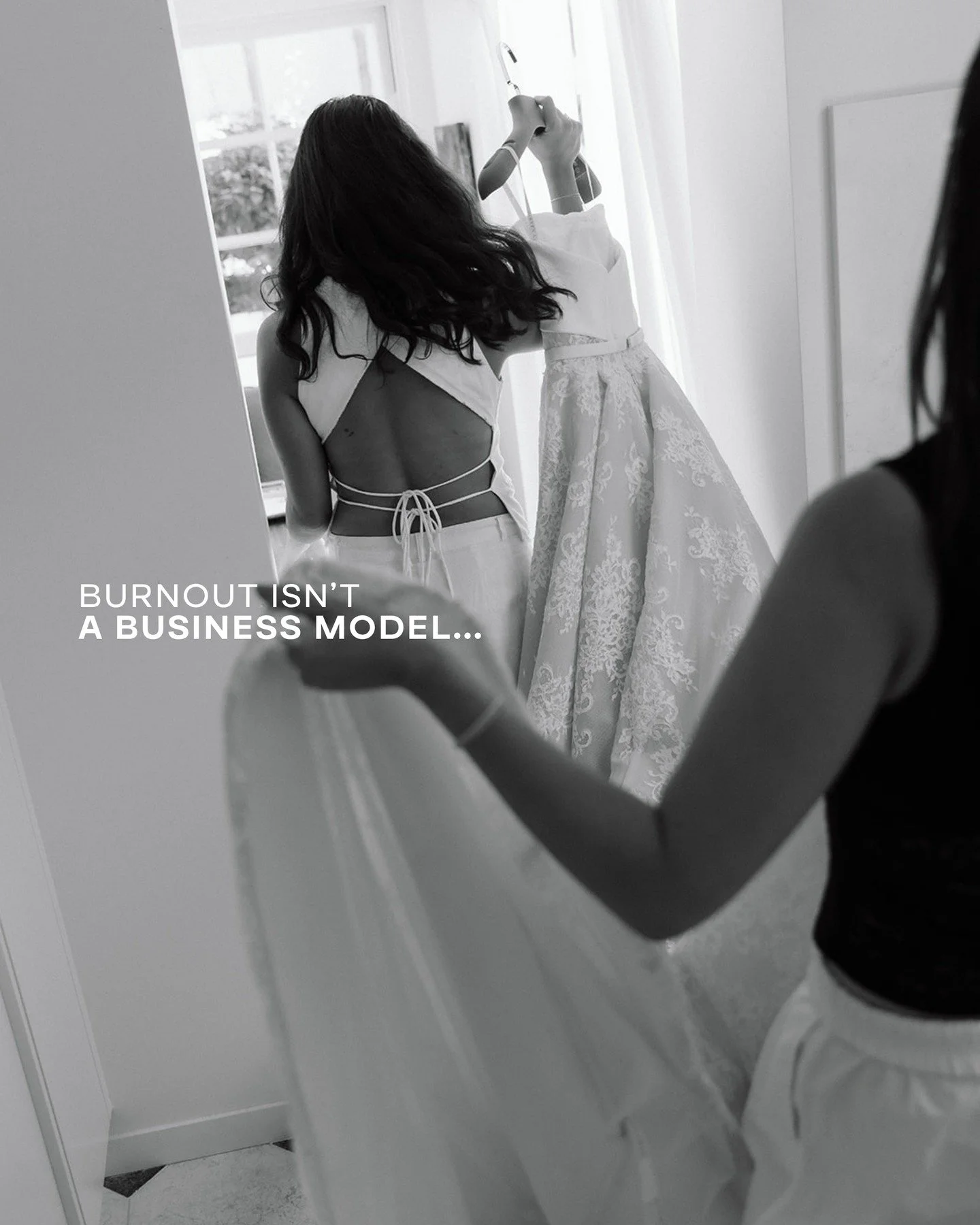 The Golden Rule: more bookings should never come at the cost of living your life.

One of the biggest misconceptions in the wedding industry is that more weddings equals more money. In reality, it often means burnout, longer hours, and a business tha