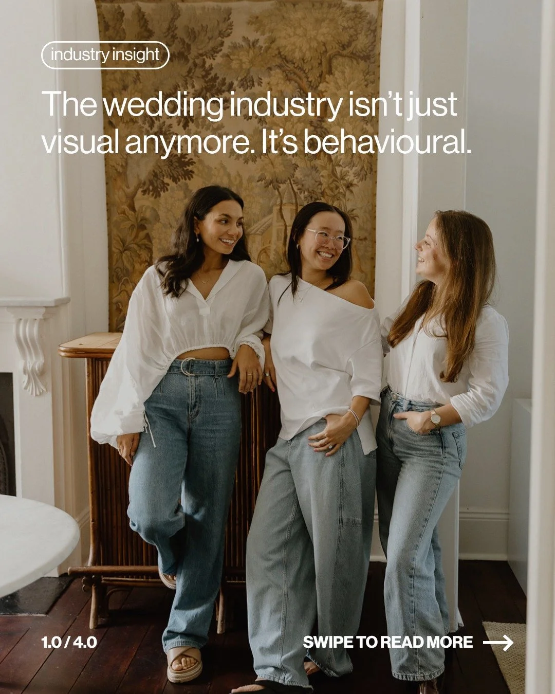 The bridal industry has shifted.

Couples aren&rsquo;t just looking at portfolios anymore... they&rsquo;re experiencing brands long before they enquire. Through social media, websites, ads, and digital presence, every touchpoint is part of the decisi