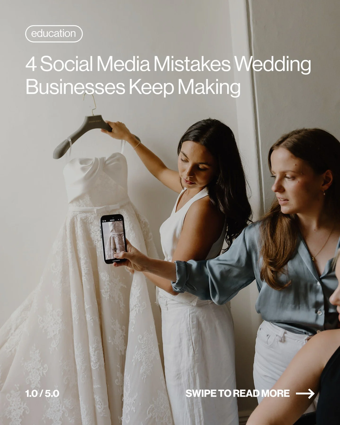 Pretty feeds don't automatically generate enquiries.

The businesses seeing consistent bookings are using social media intentionally.

Every post should either:
🕊️ Build trust
💍 Educate
🦢 Inspire
🩵Convert

If your content isn't doing one of those