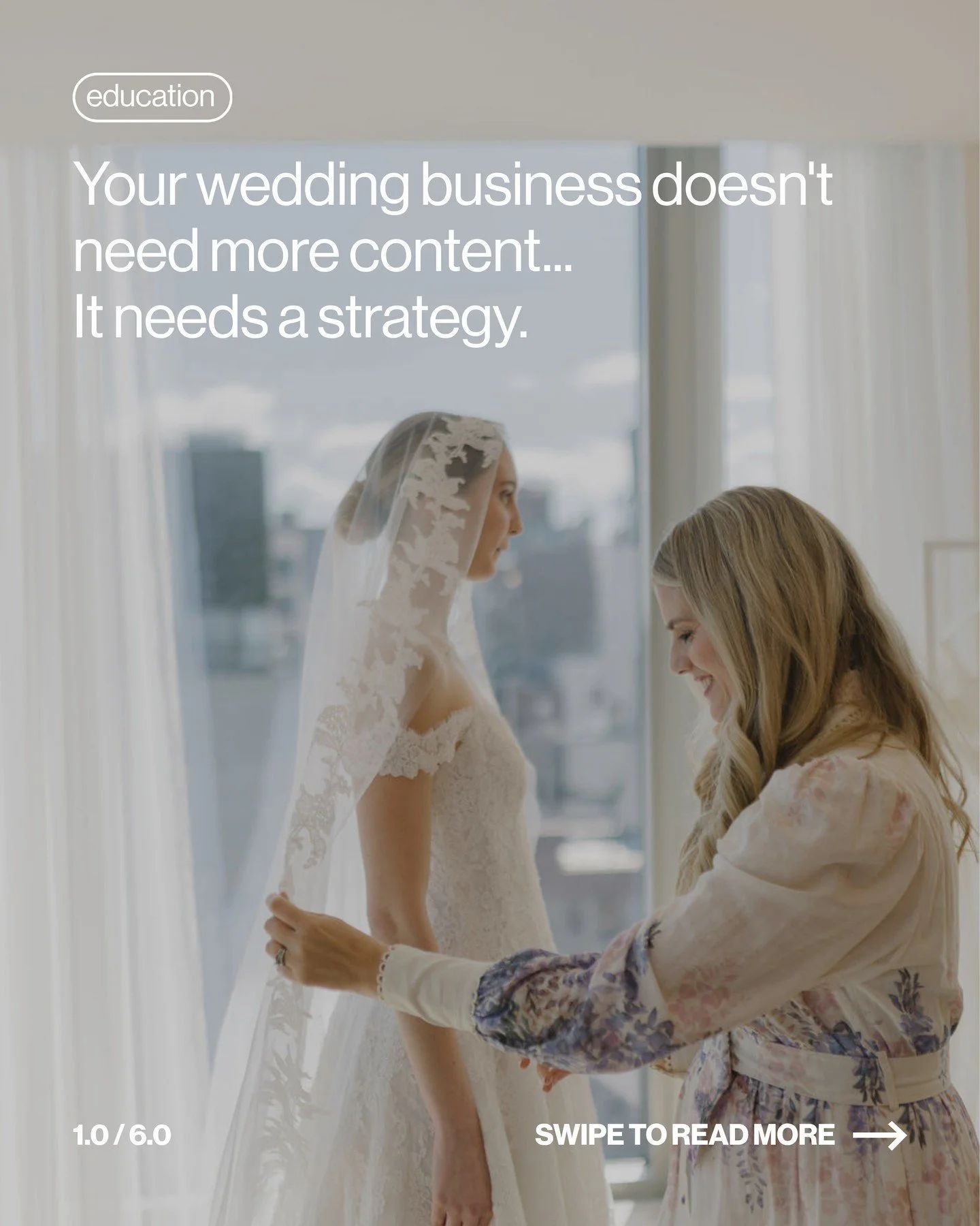 Your wedding business doesn't need another 30-day content calendar.

It needs to know why it's posting in the first place. Because when every post has a purpose, content becomes more than something you have to tick off your to-do list.

It becomes pa