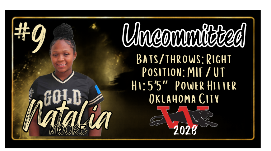 Natalia Moore recruiting card