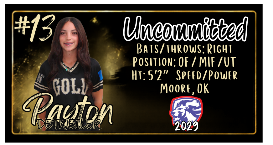 Payton Detweiler recruiting card
