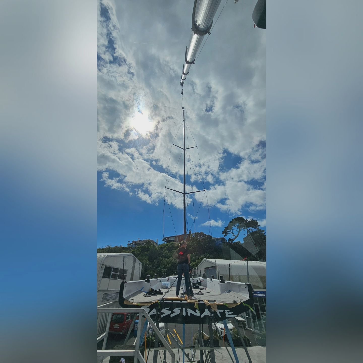 I don't know much about yachts but it must be a fast boat if it doesn't have a back ⛵️

#sassinate #melges40 #racingyacht #babydontgotback