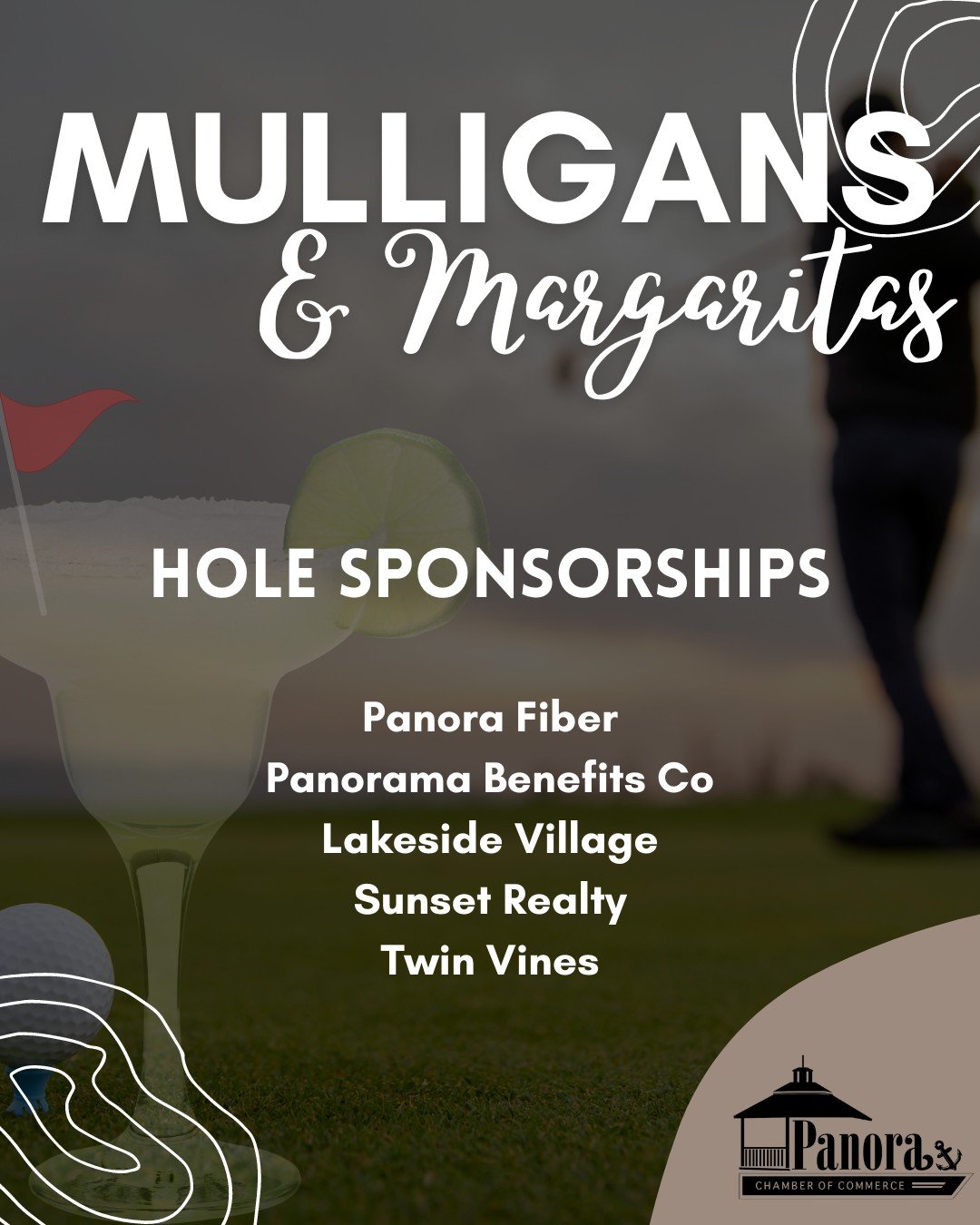 🌟 A Big Thank You To Our Hole Sponsors! 🌟

In anticipation of another fantastic golf tournament, we want to express our heartfelt appreciation to another amazing group of Mulligan and Margarita Hole Sponsors.

Thanks to your support, Panorama Days 