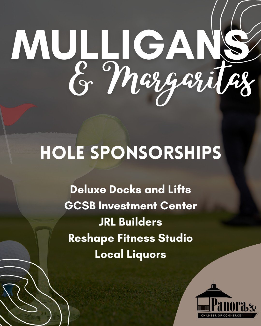 🌟 Thank You To Our Hole Sponsors! 🌟
The Golf Tournament is only a few days away and we want to thank ANOTHER group of INCREDIBLE Mulligan and Margarita Hole Sponsors. 

Thanks to you, Panorama Days remains a 100% free event for families and communi