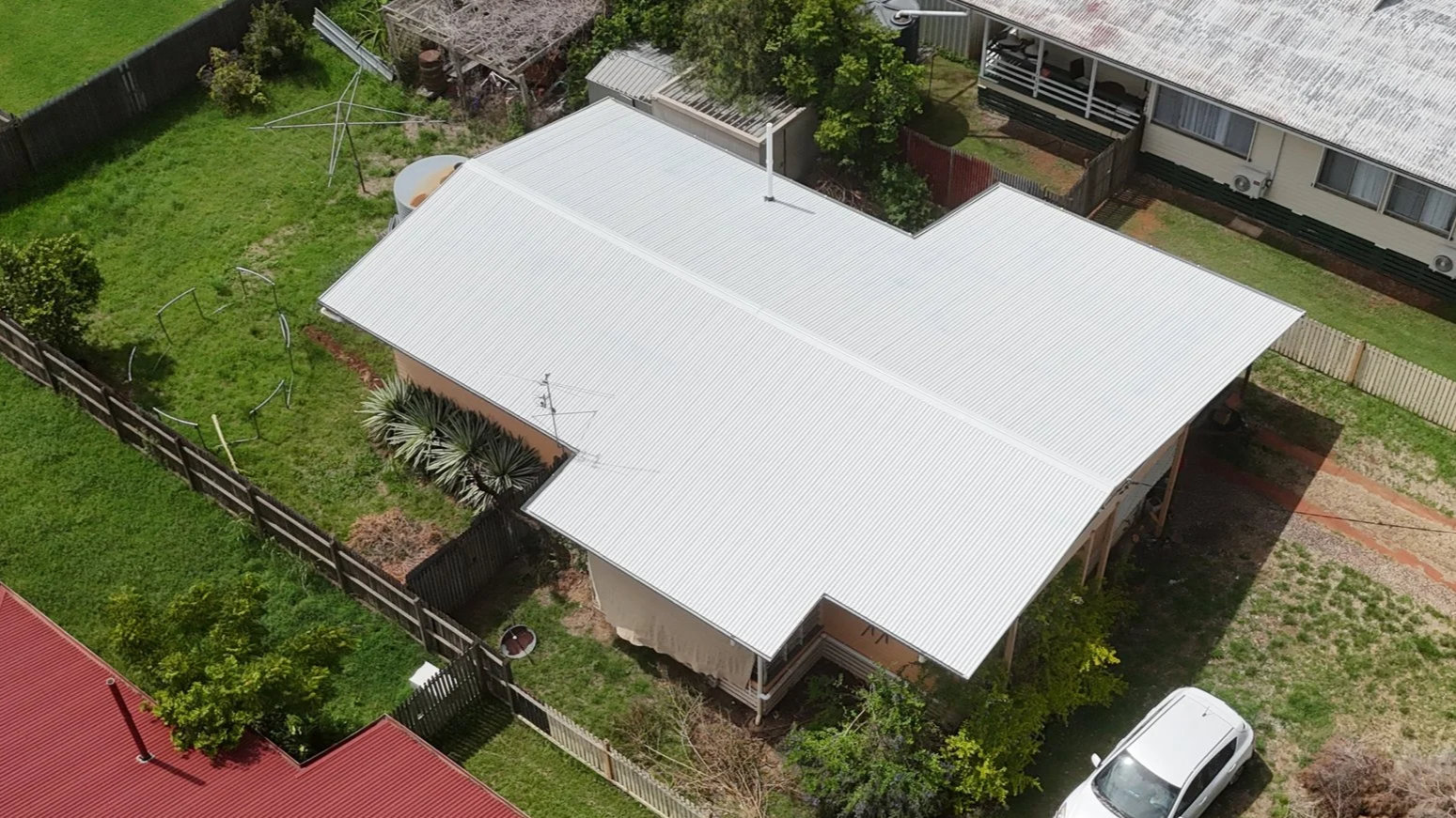 colorbond roof on residential house