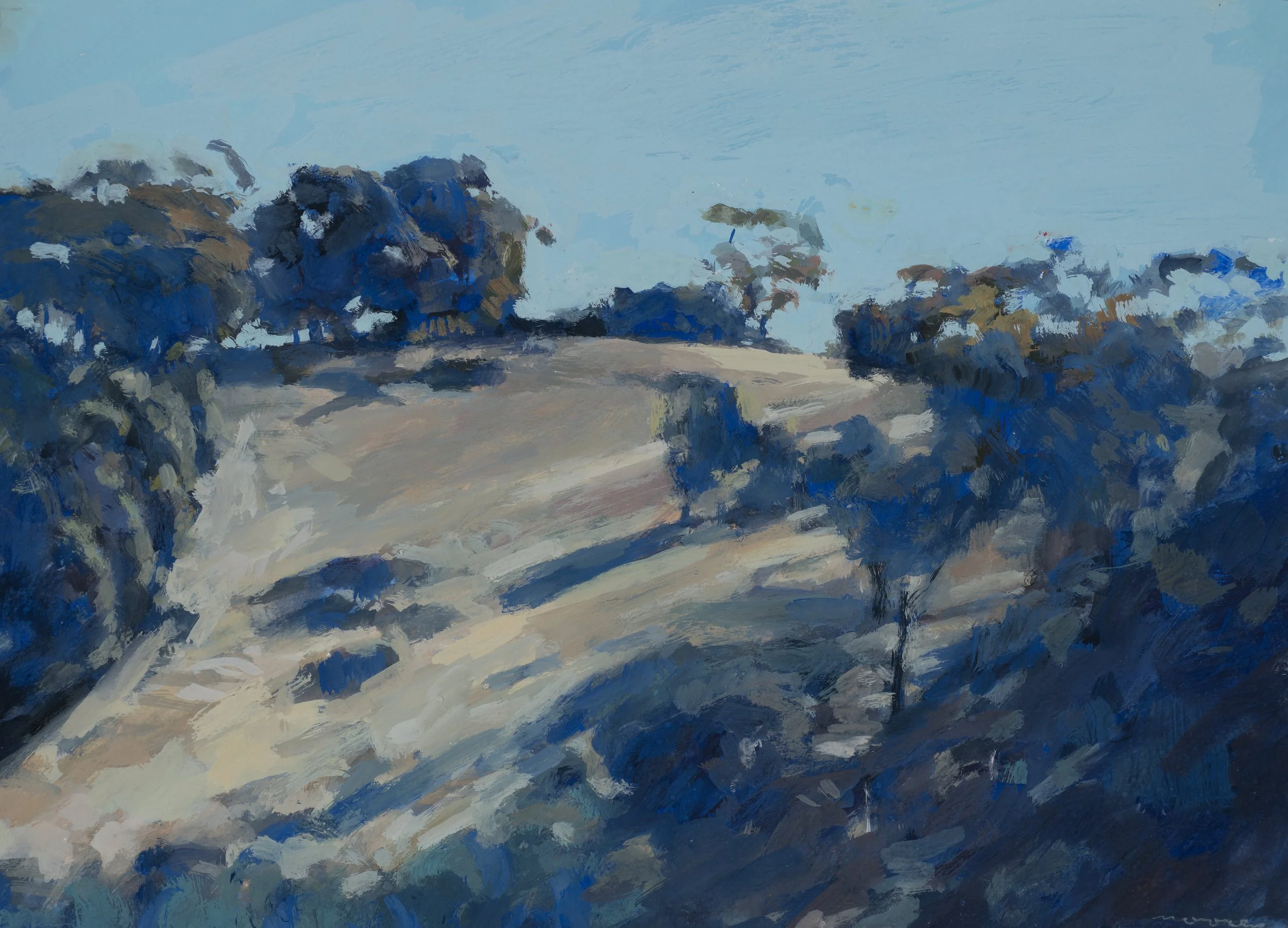 David Moore_Sutton Grange Summer_Gouache on Paper_38x57cm Framed.jpg