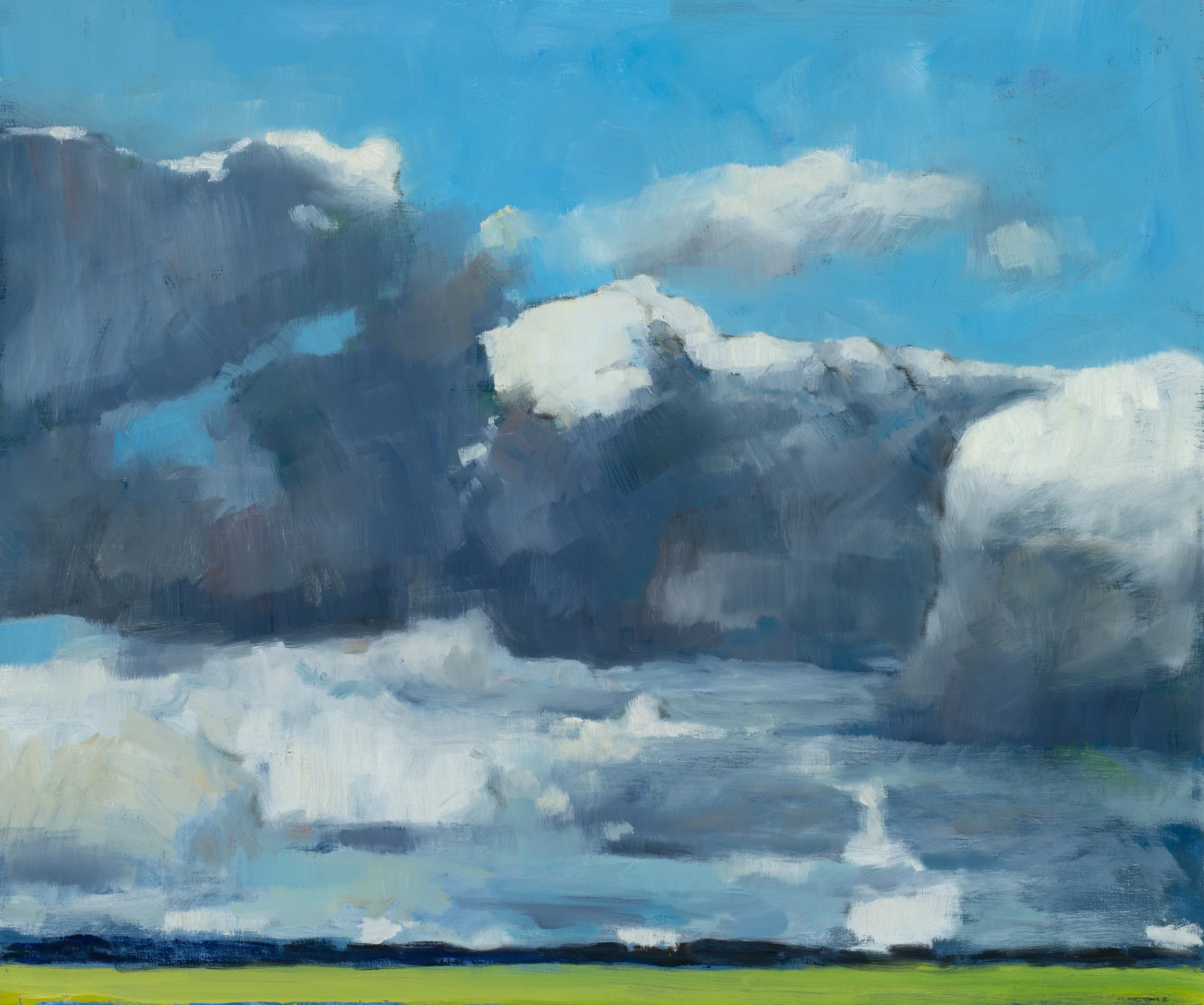 David Moore_Newlyn Cloudscape_Oil on Linen_Framed_76 x 91 cm.jpg