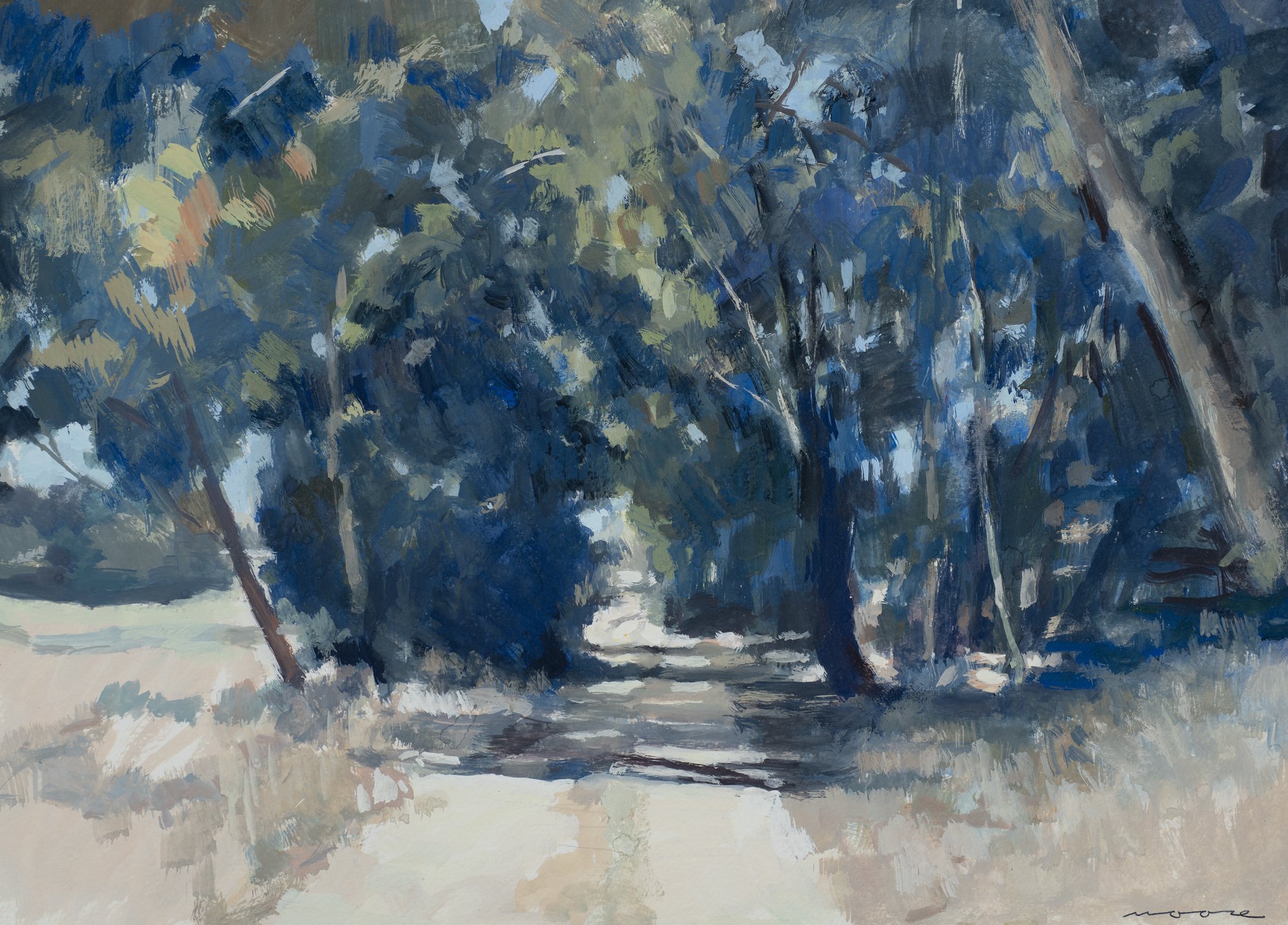 David Moore_Sutton Grange_Gouache on Paper_38x57cm Framed.jpg