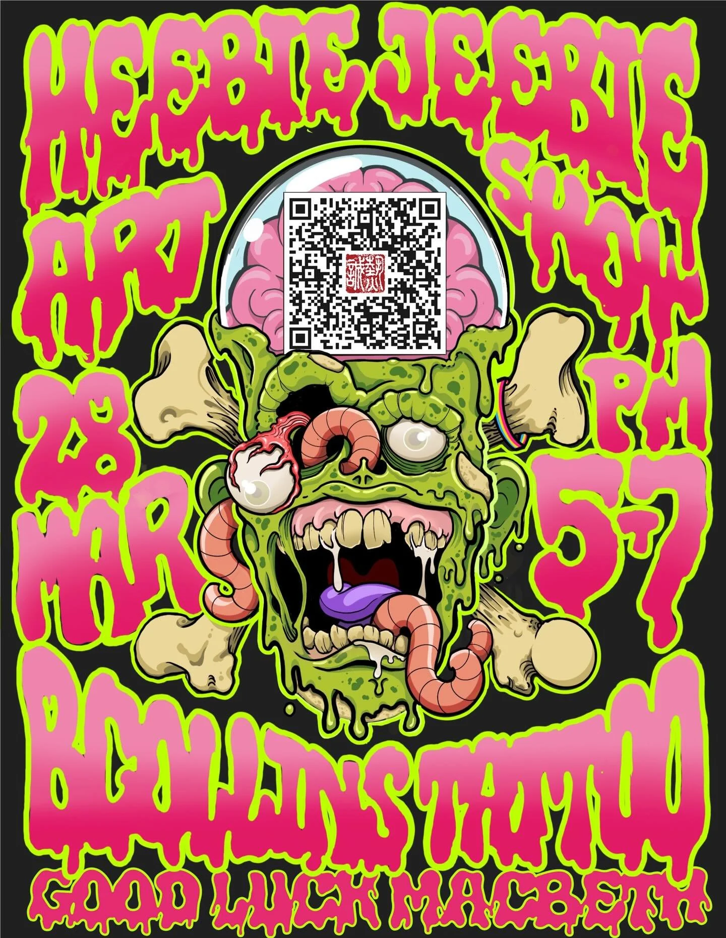 @goodluckmacbeth has been so gracious to have me present some of my art pieces in the lobby of the theater for the run of &ldquo;Heebie Jeebie&rdquo; There will be an opening reception on March 28th from 5-7pm! Come check out some art and hangout at 