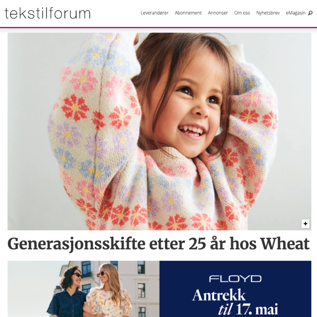 Etter 25 år som Creative Director i det danske barneklesmerket Wheat gir grunnlegger Charlotte Galsgaard stafettpinnen videre til Fie Wahlgreen.