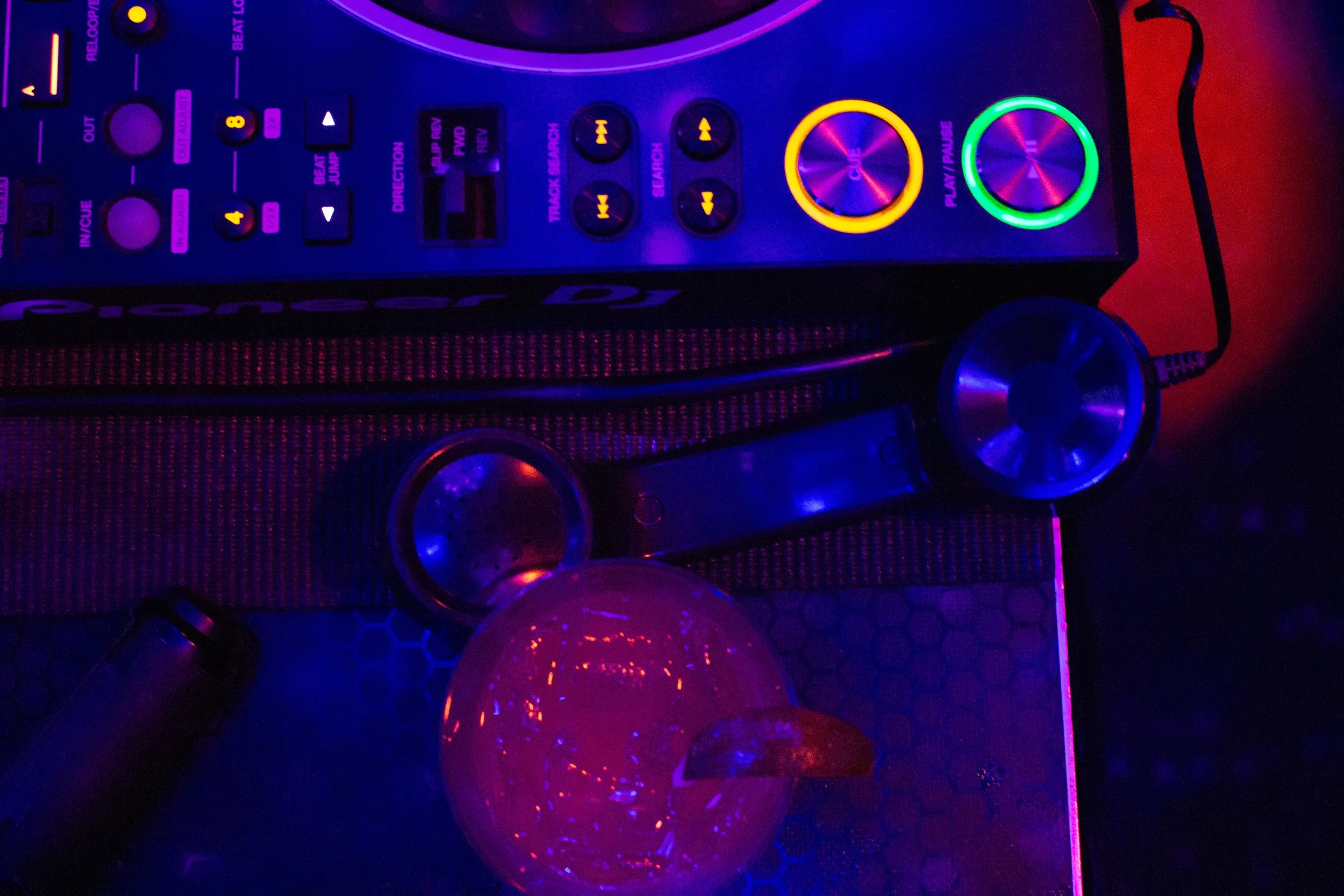 Telephone and DJ equipment photographed by Chica