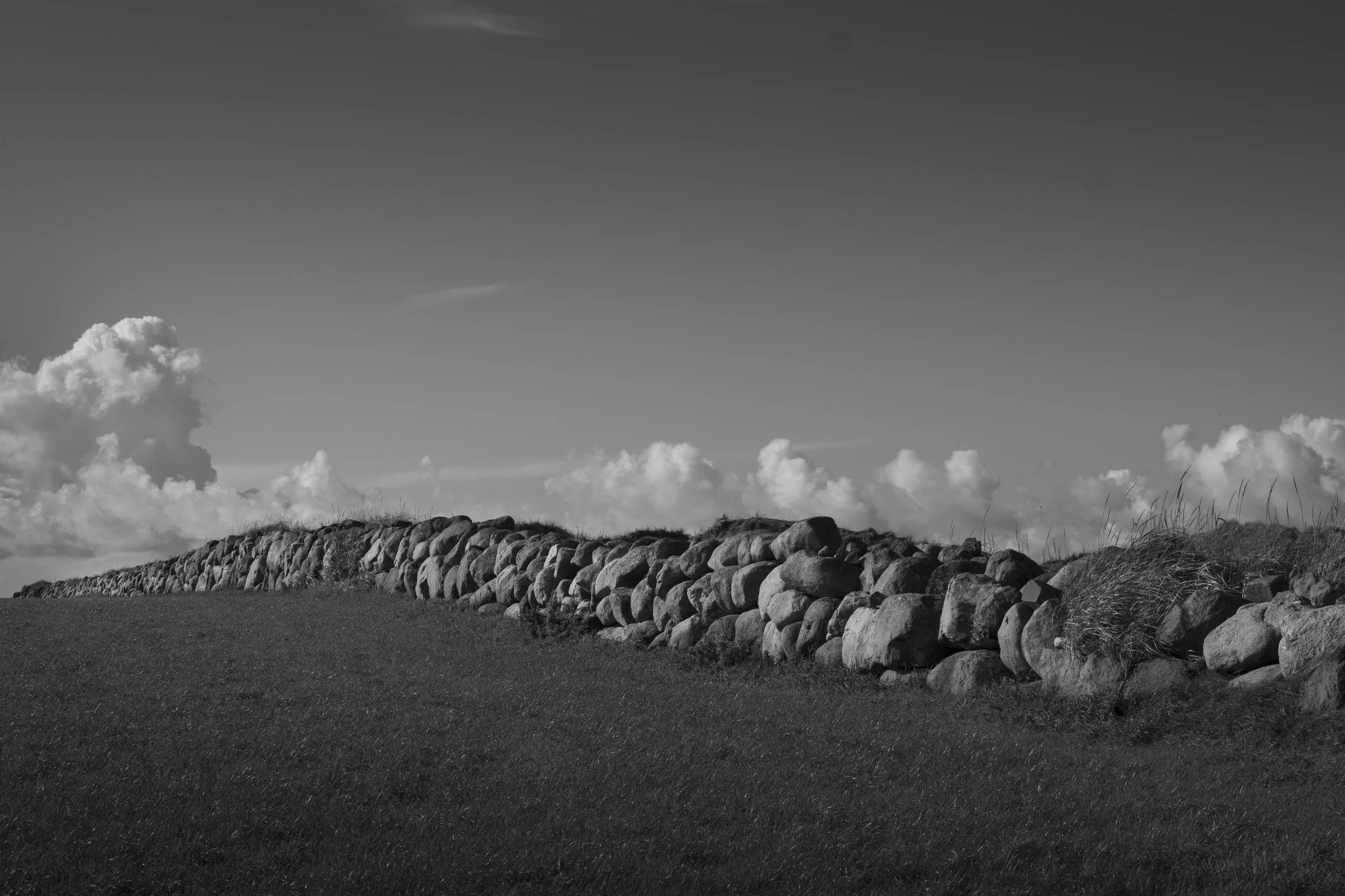 Typical Stone Fence, Jæren, Norway