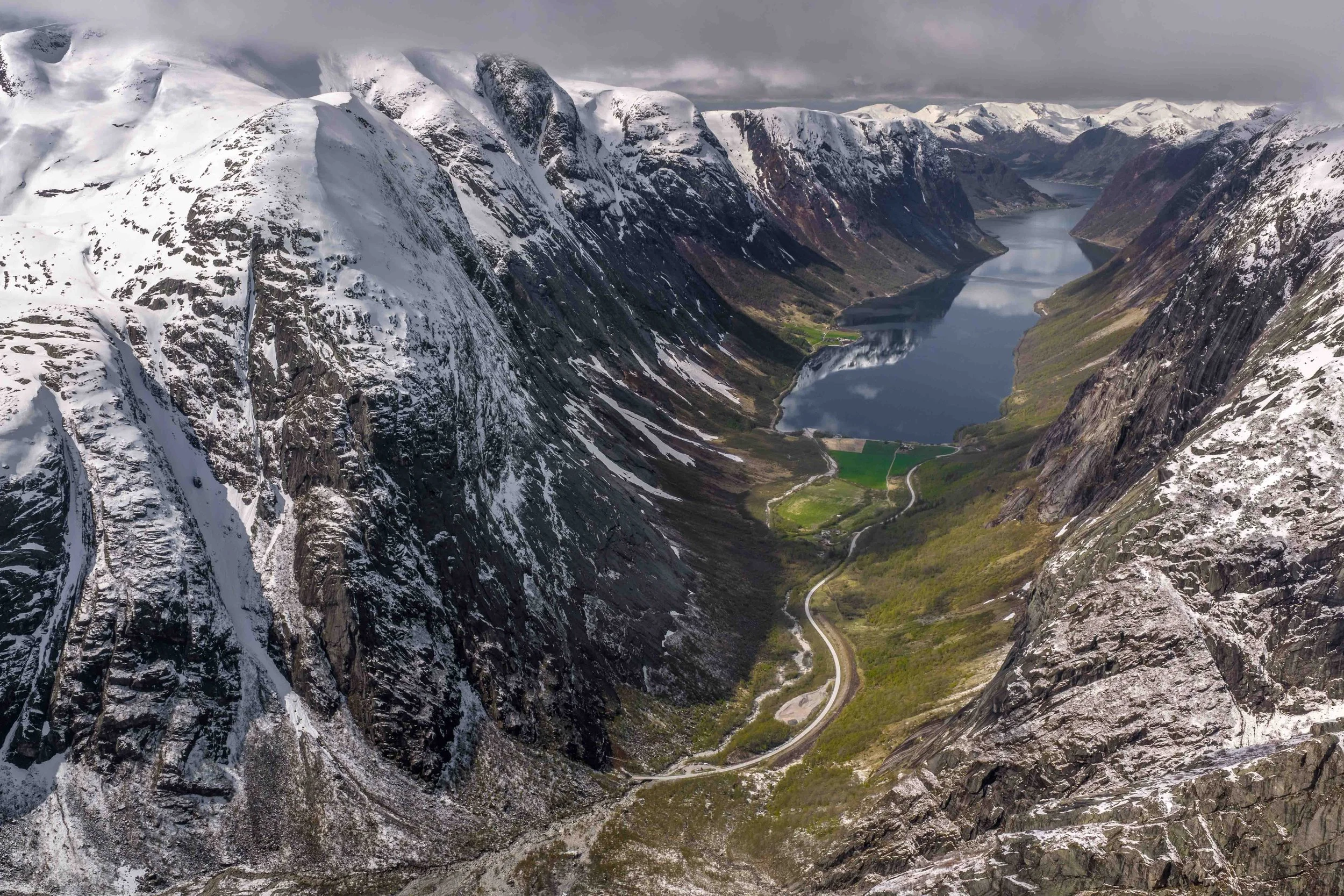 Lunde see from the Lunde Glacier, Jølster, Norway