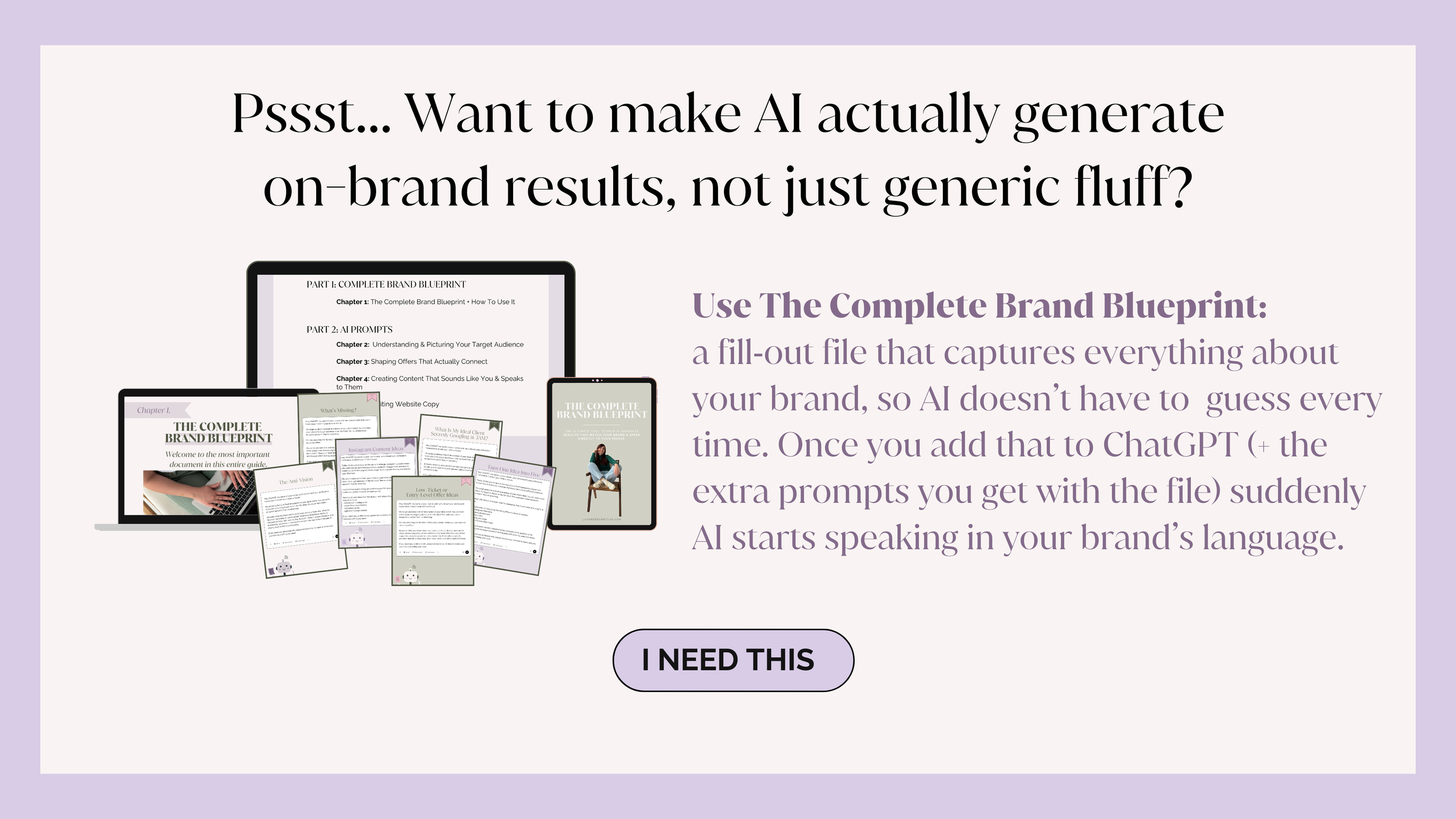 Complete Brand Blueprint for better AI results
