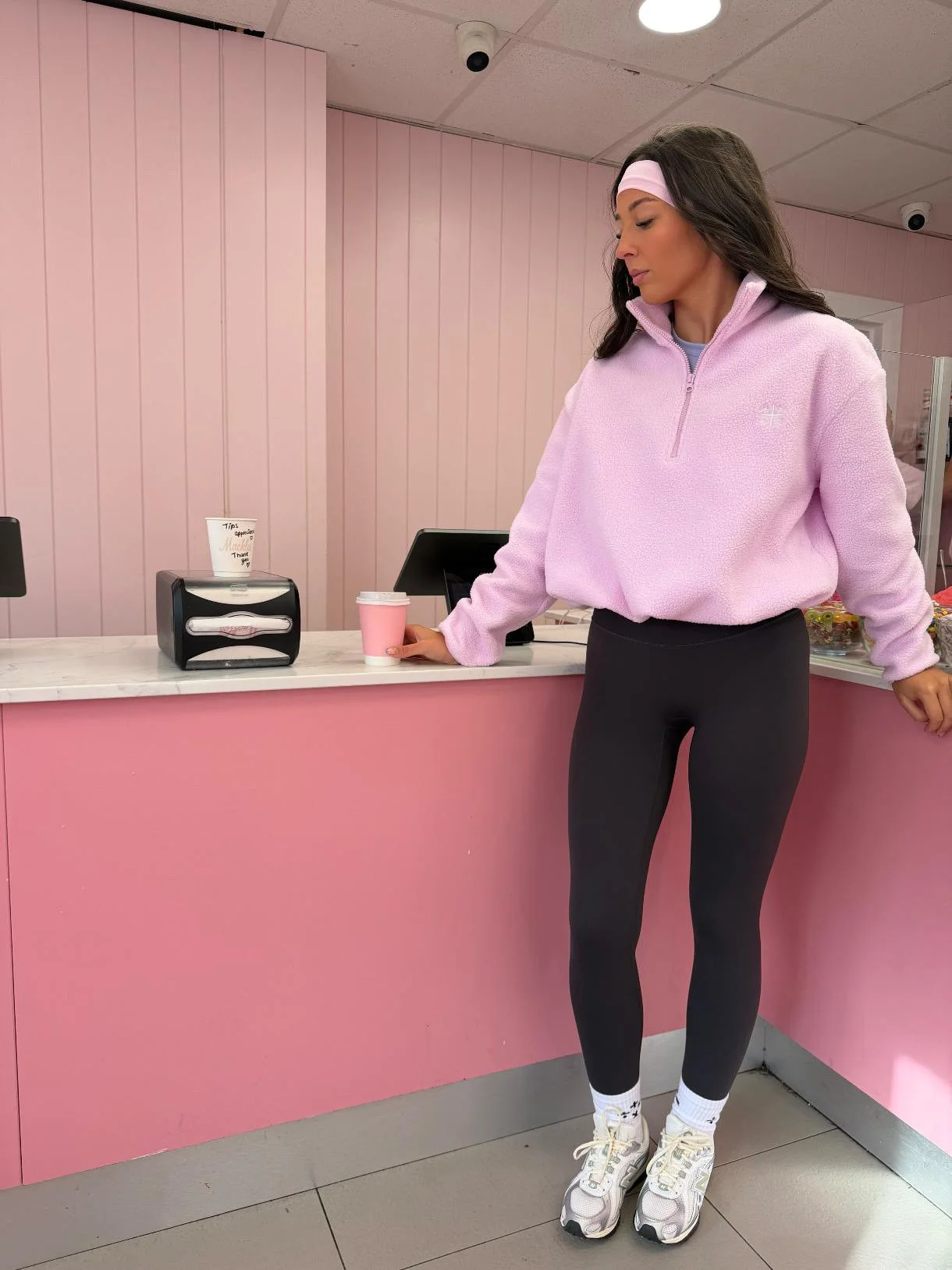 CALLA (SHORT) HALF ZIP - Dusty Pink