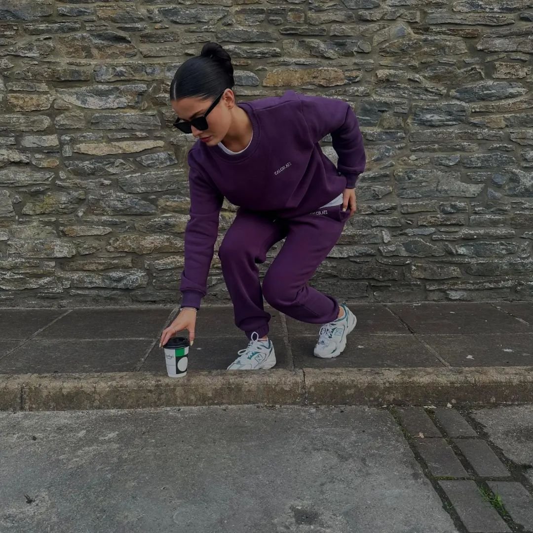 Your everyday uniform ft. Our CASSANDRA Midnight purple jogger set @ellboyle 💜