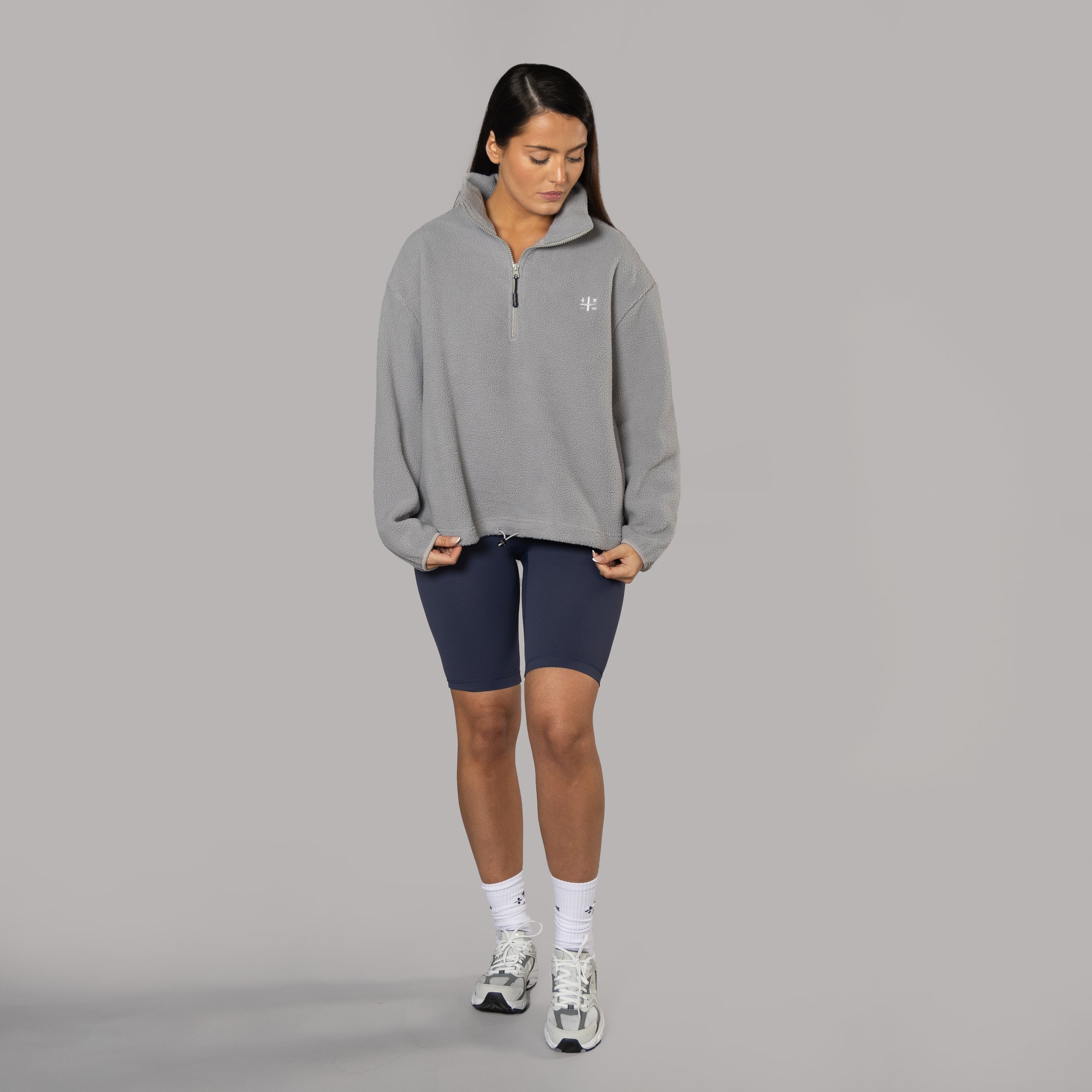 CALLA HALF ZIP in Glacier Grey