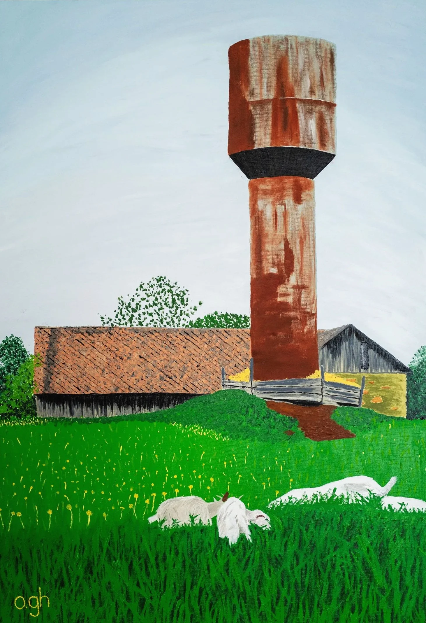 Kolchos (2023). Olja på duk 70x100 cm
