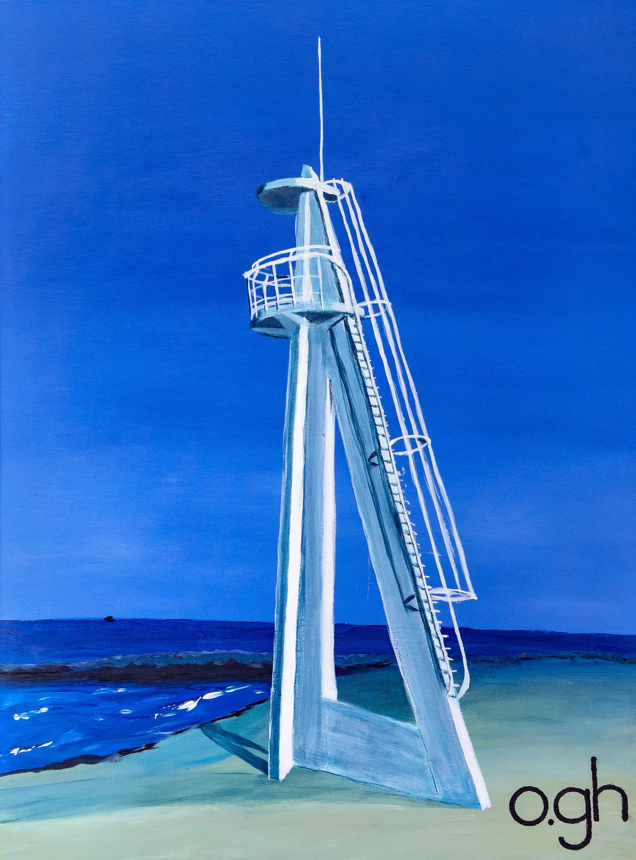 (TILLGÄNGLIG) Välkomna (2026). Akryl på duk, 60 x 80 cm