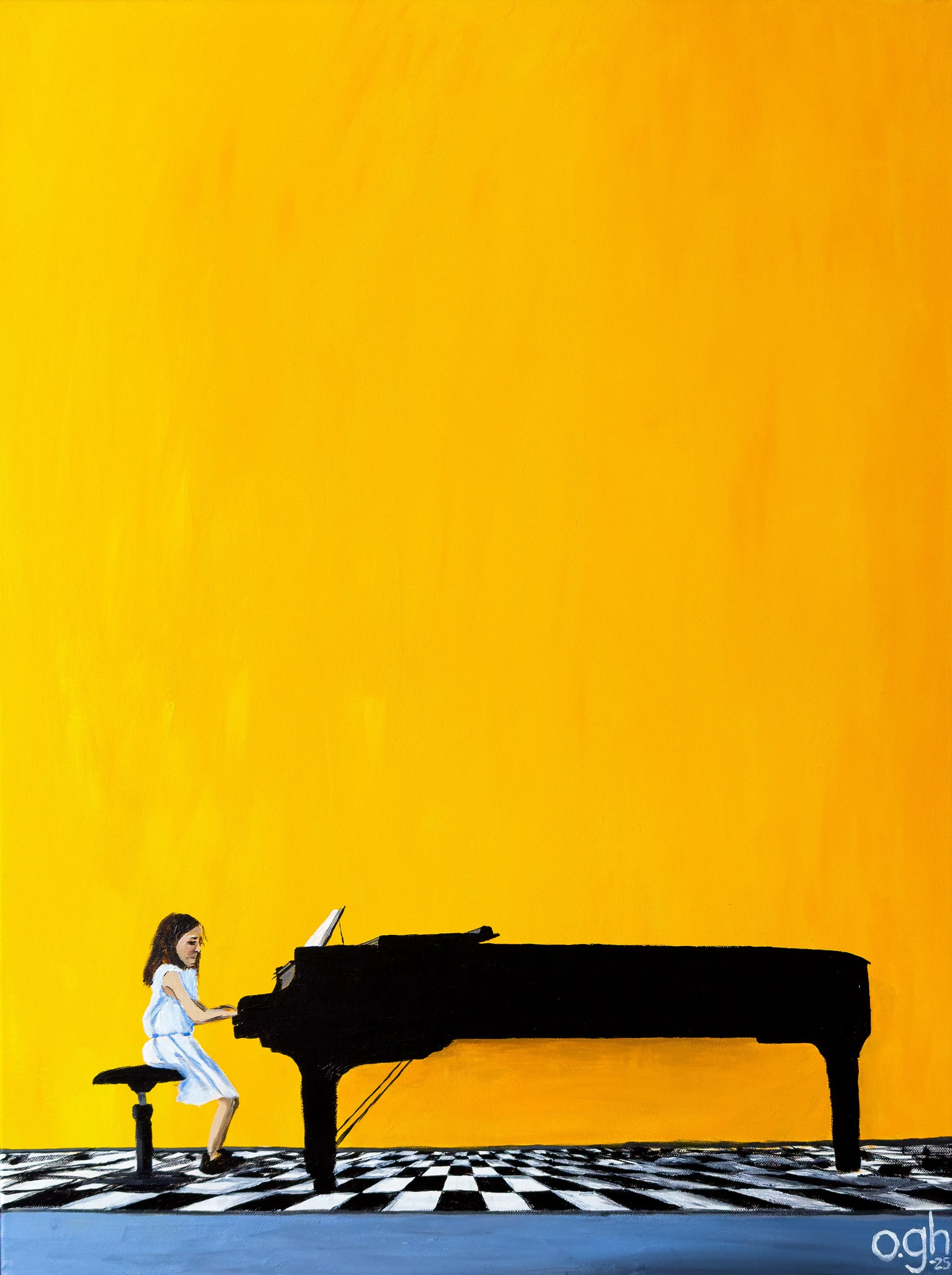 KV 1 (2025). Akryl på duk, 60x80 cm