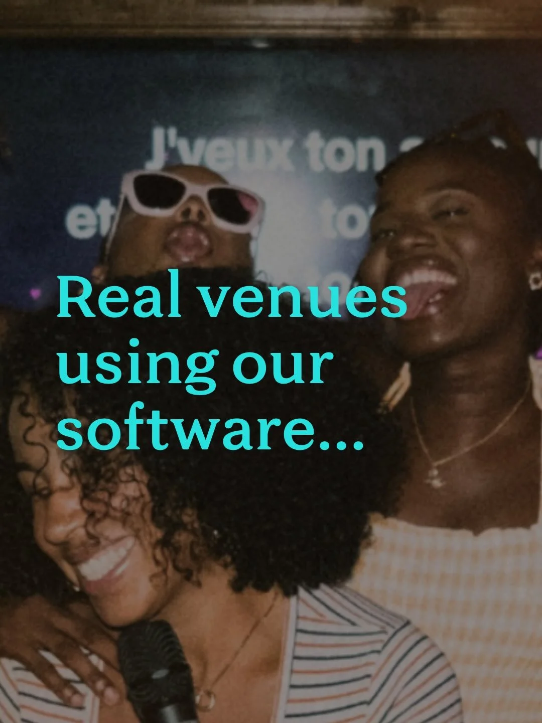 We&rsquo;re already powering karaoke at venues like The Electric Star Group, Firmdale Hotels, Big Fang Collective &amp; more.

From packed pubs to private rooms, it&rsquo;s the same result every time:

🎶  more energy
🍻  more customers
💸  more reve