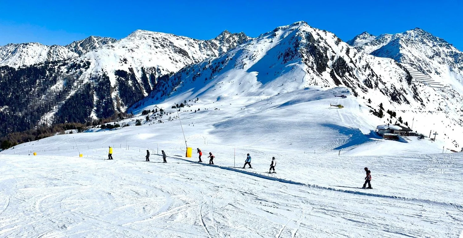 Ski slopes above La Tzoumaz