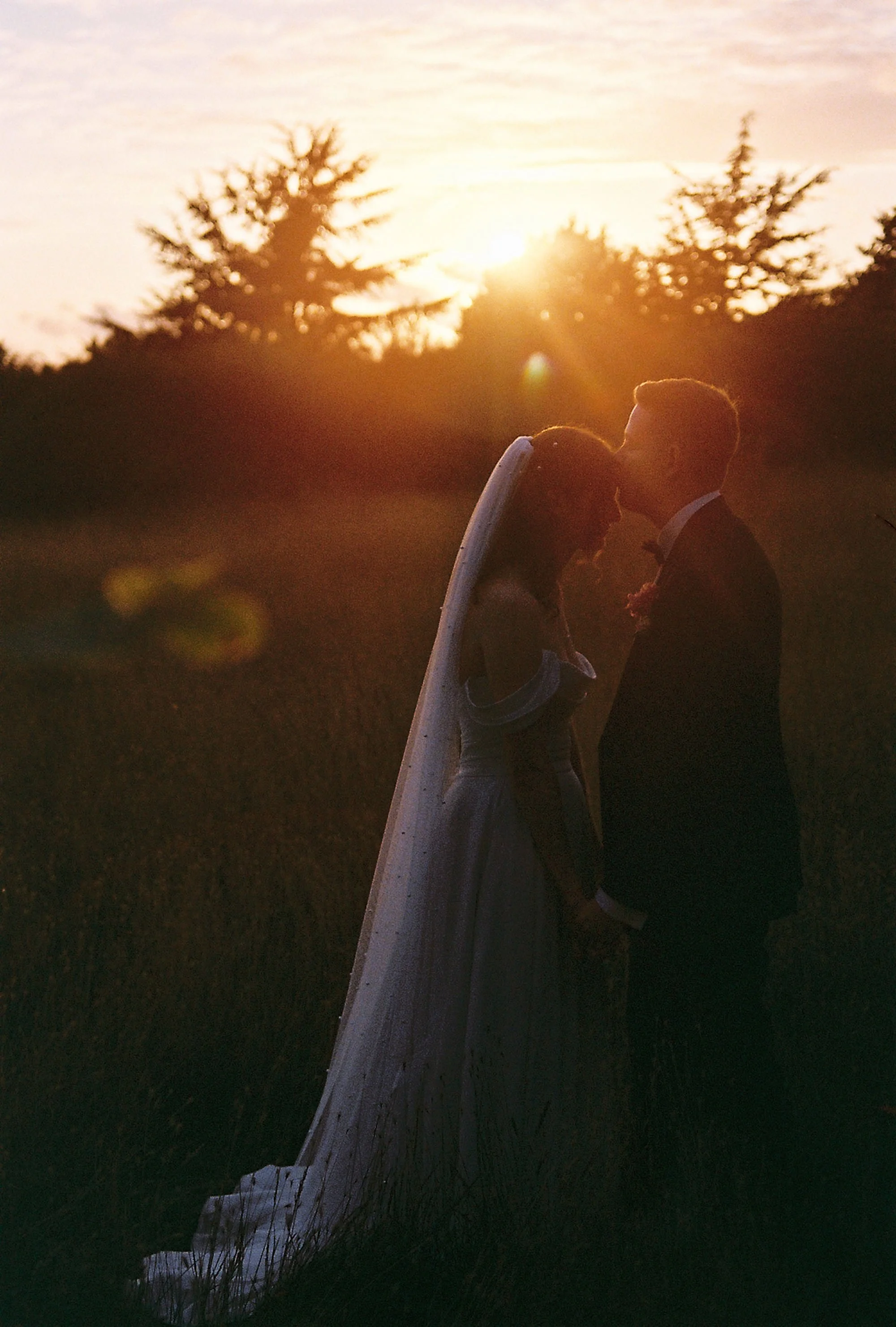 35mm film wedding photography at chapel house estate