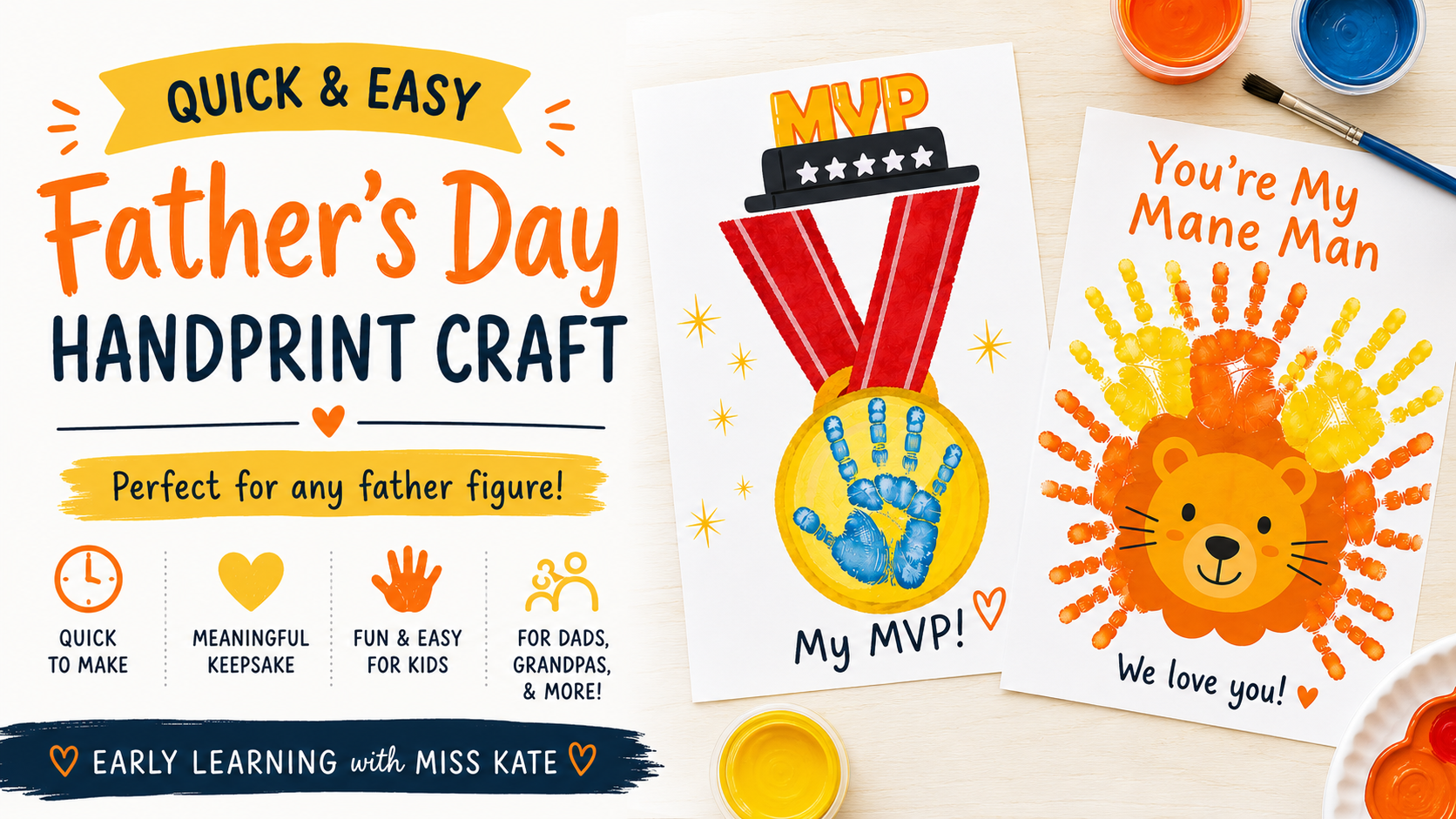 Handprint Fathers Day Crafts